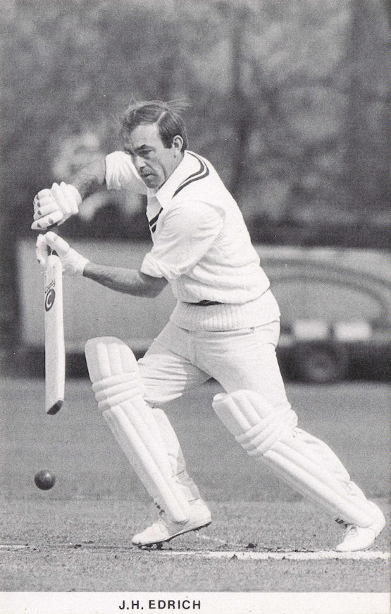 John Edrich Surrey Cricket Team Batting Engand International Photo Postcard