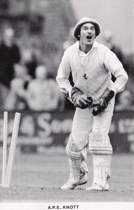 Alan Knott Kent Team Cricket England International Photo Postcard