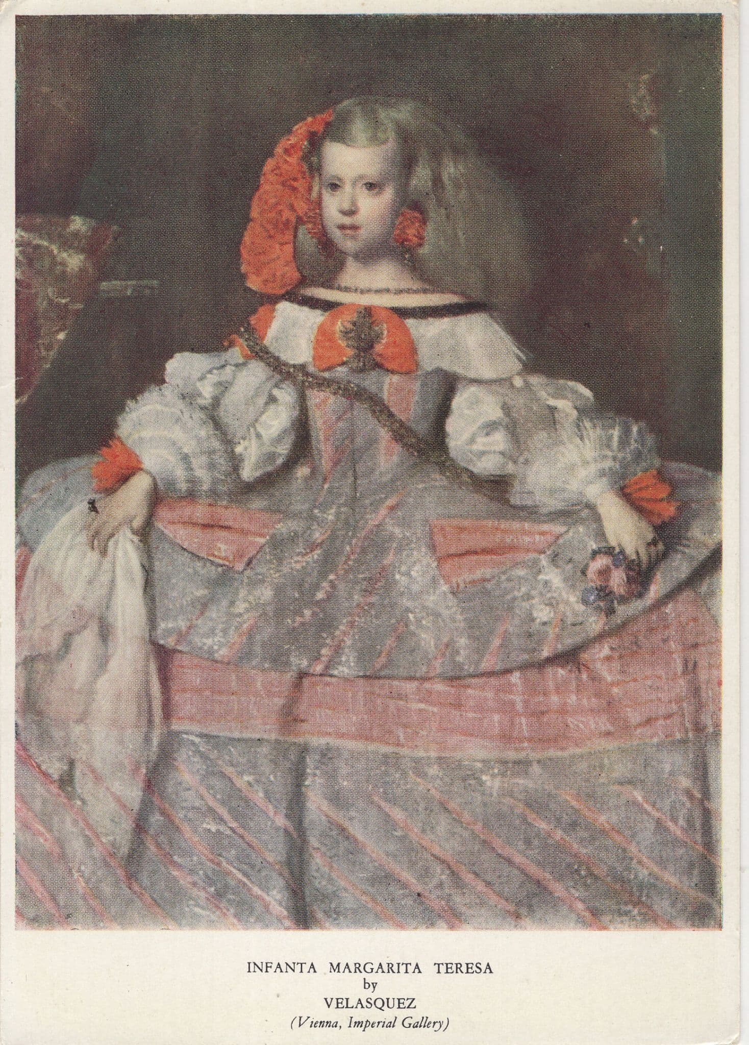 Infanta Margarita Teresa Velasquez Painting Postcard