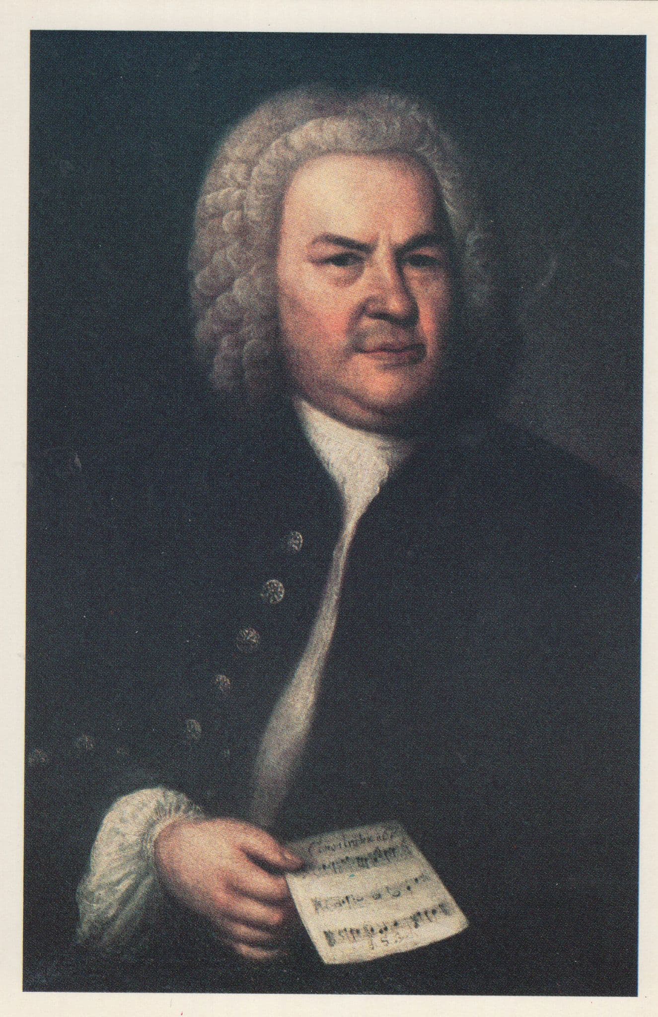 Johannes Bach Classical Composer Rare Painting Postcard