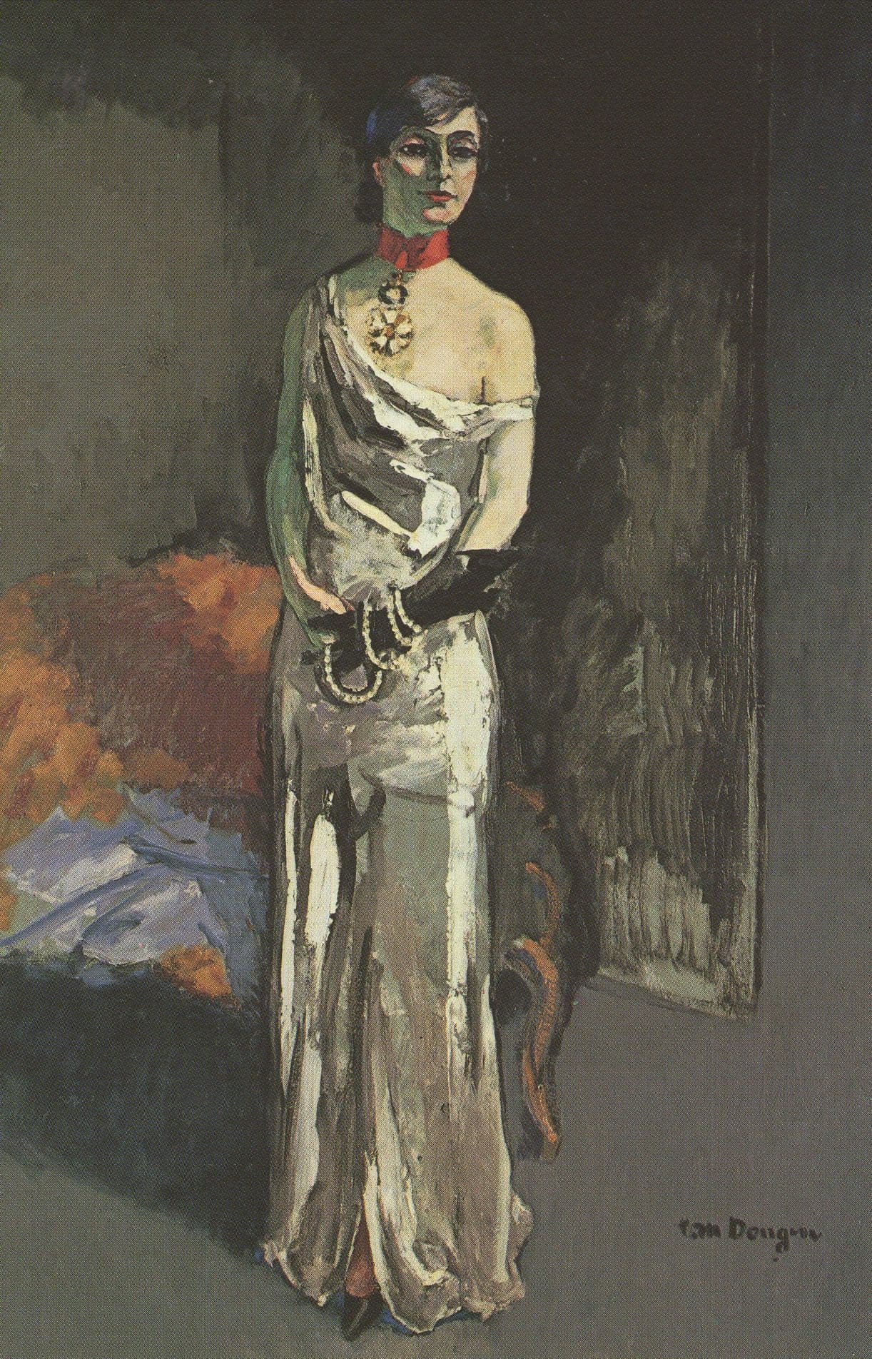 Kees Van Dongen La Comtesse De Noailles Painting Postcard