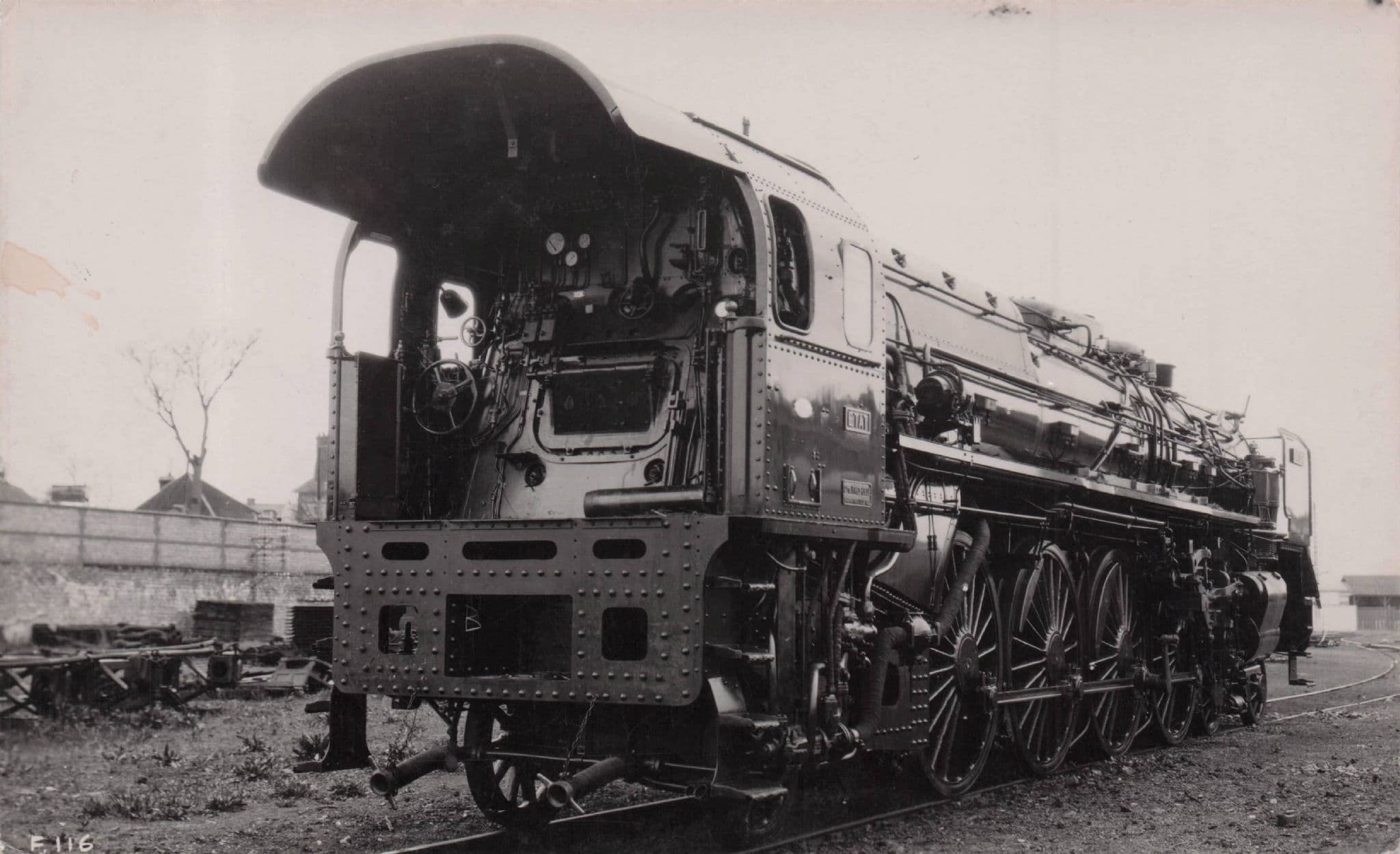 4-8-2 Passenger Train 241-028 Liverpool Railway Old Photo Postcard