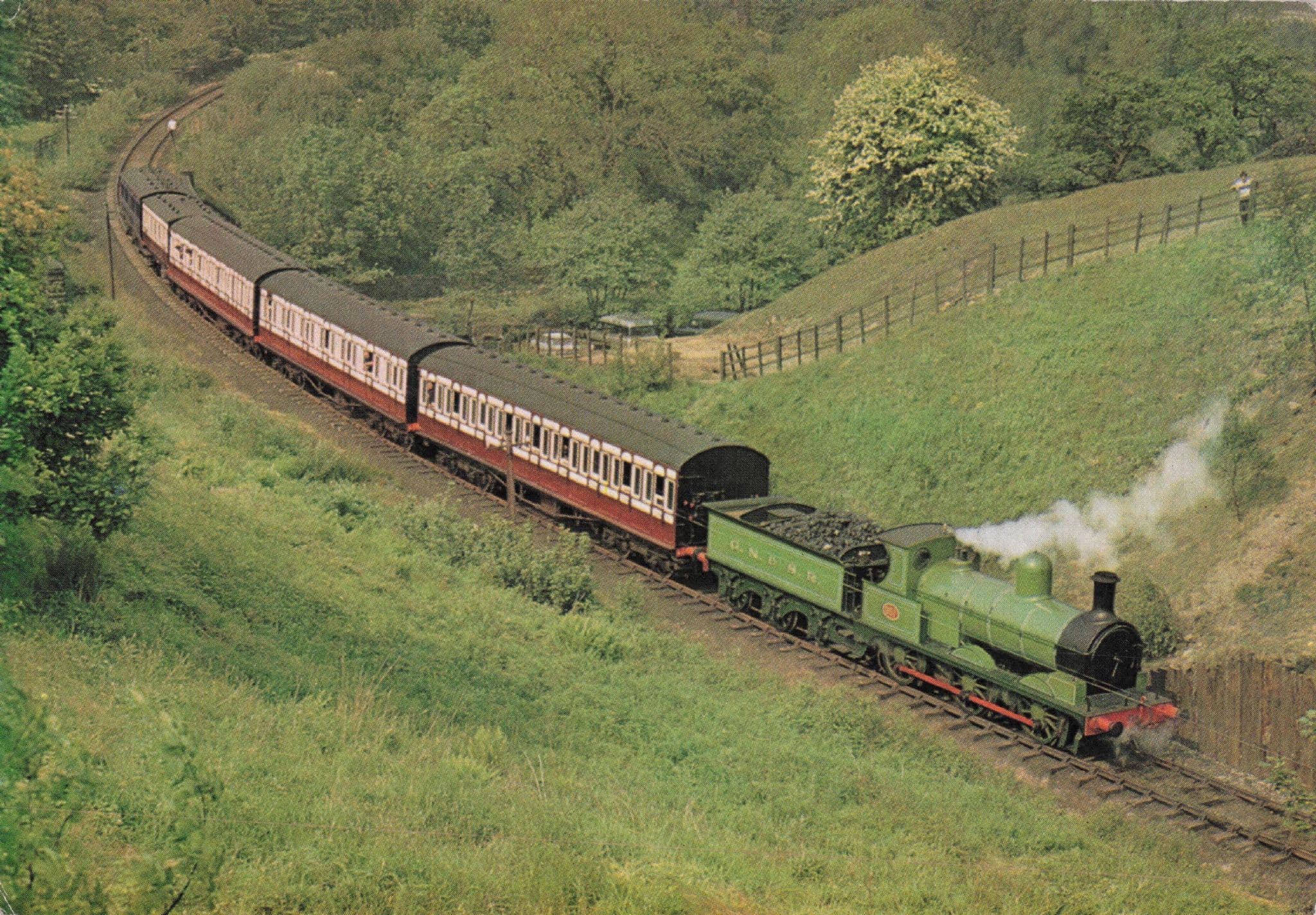 Keighley & Worth Valley Railway Filming Of Railway Children Postcard