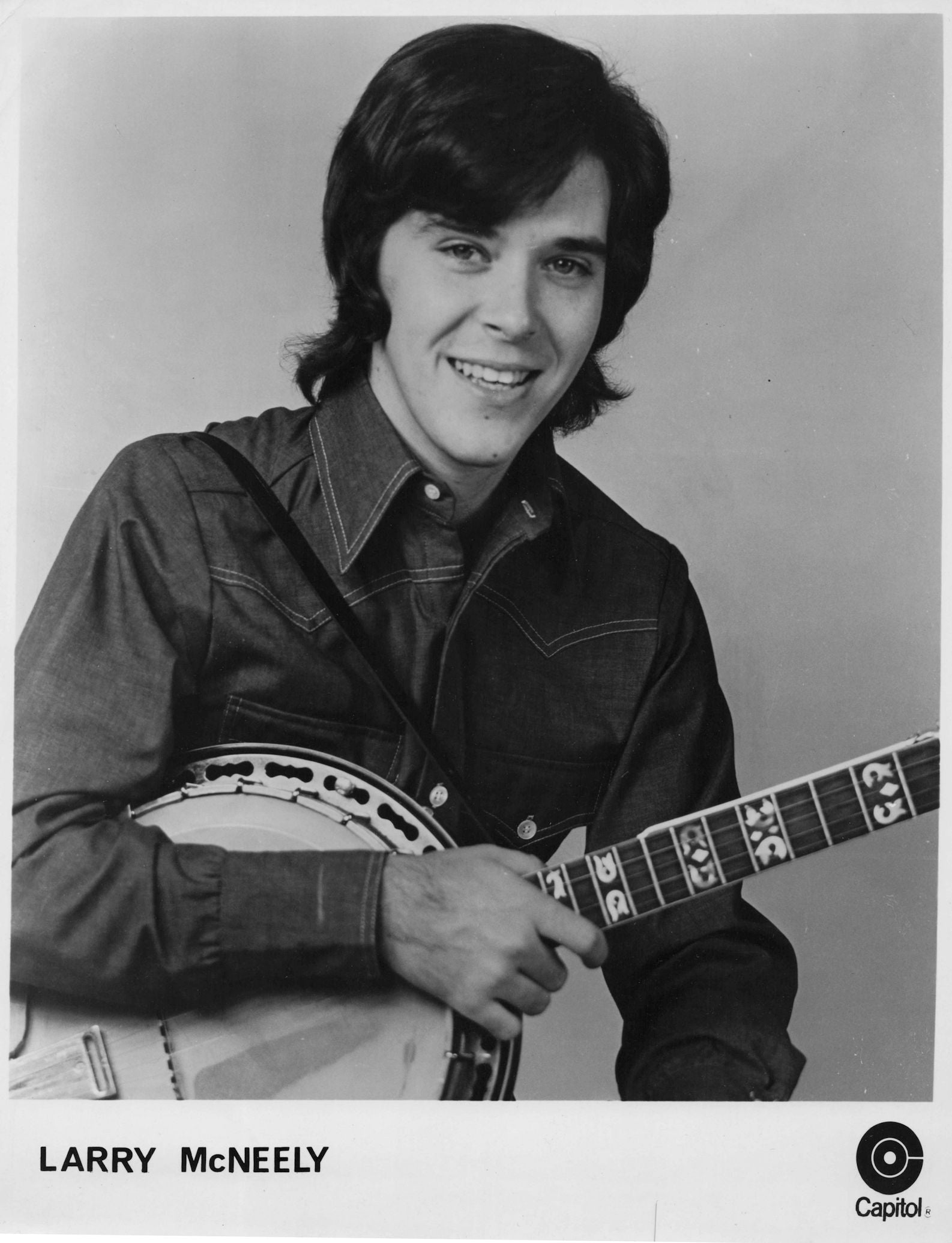 Larry McNeely Country Music Singer Banjo Vintage 10x8 Media Rare Photo