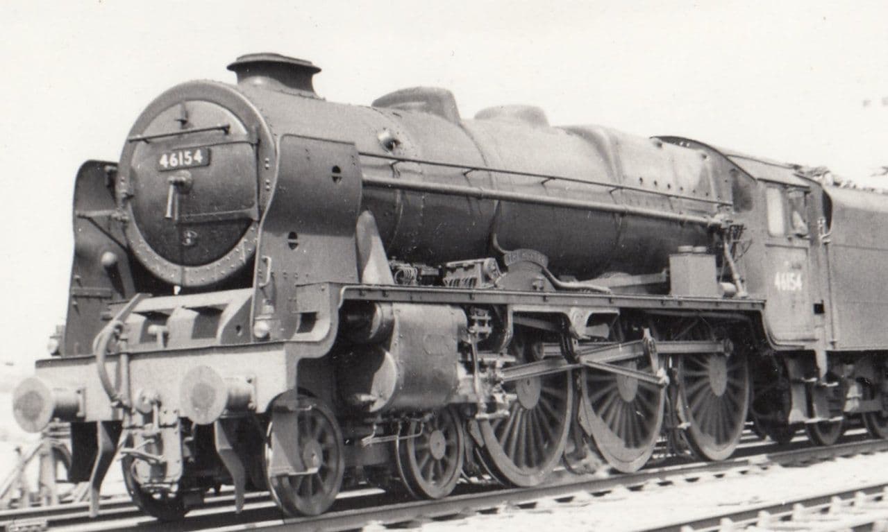 46154 Train At Swinton Station in 1959 Vintage Railway Photo