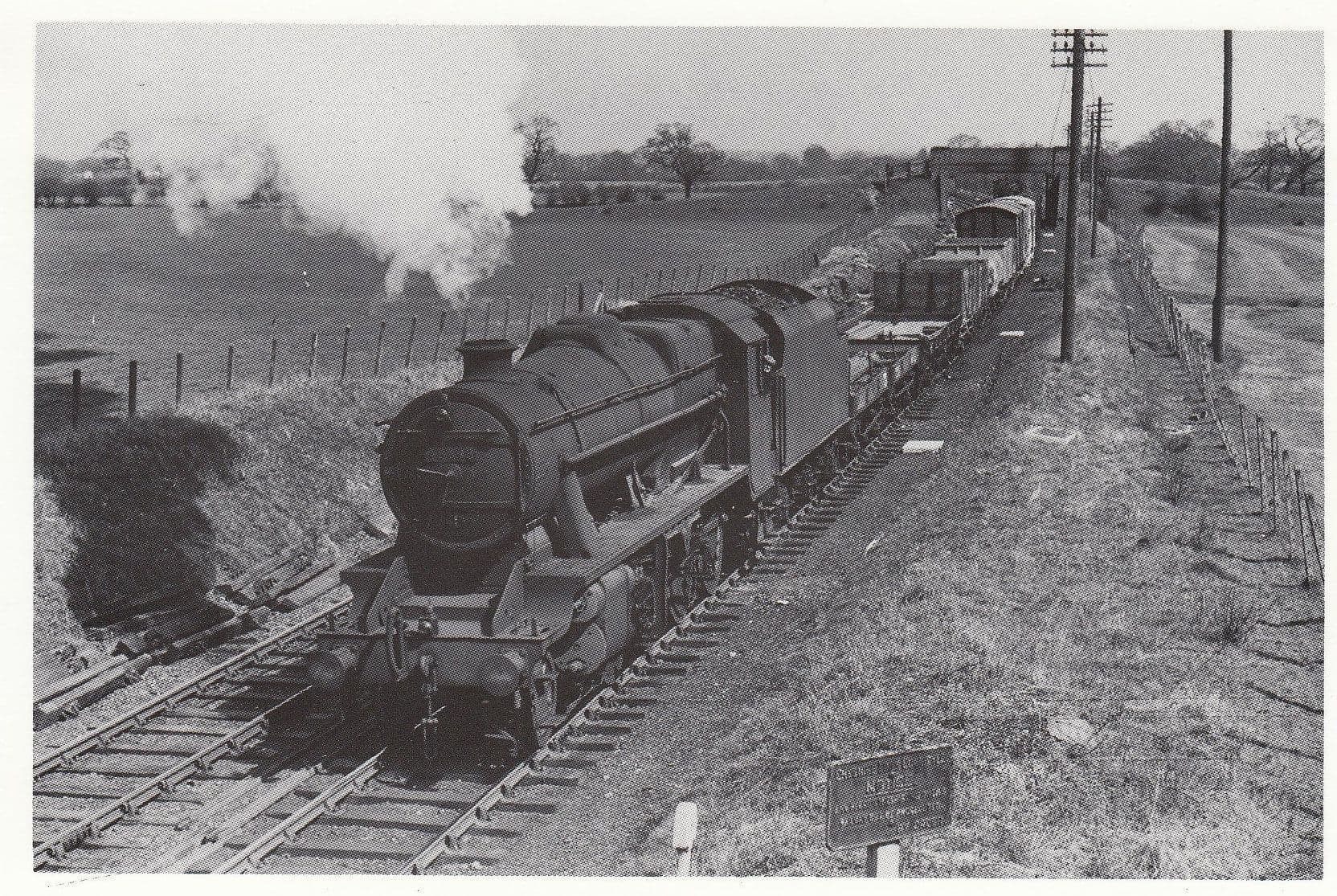 LMS Black Eight 48698 Train at Mobberley Station in 1951 Postcard