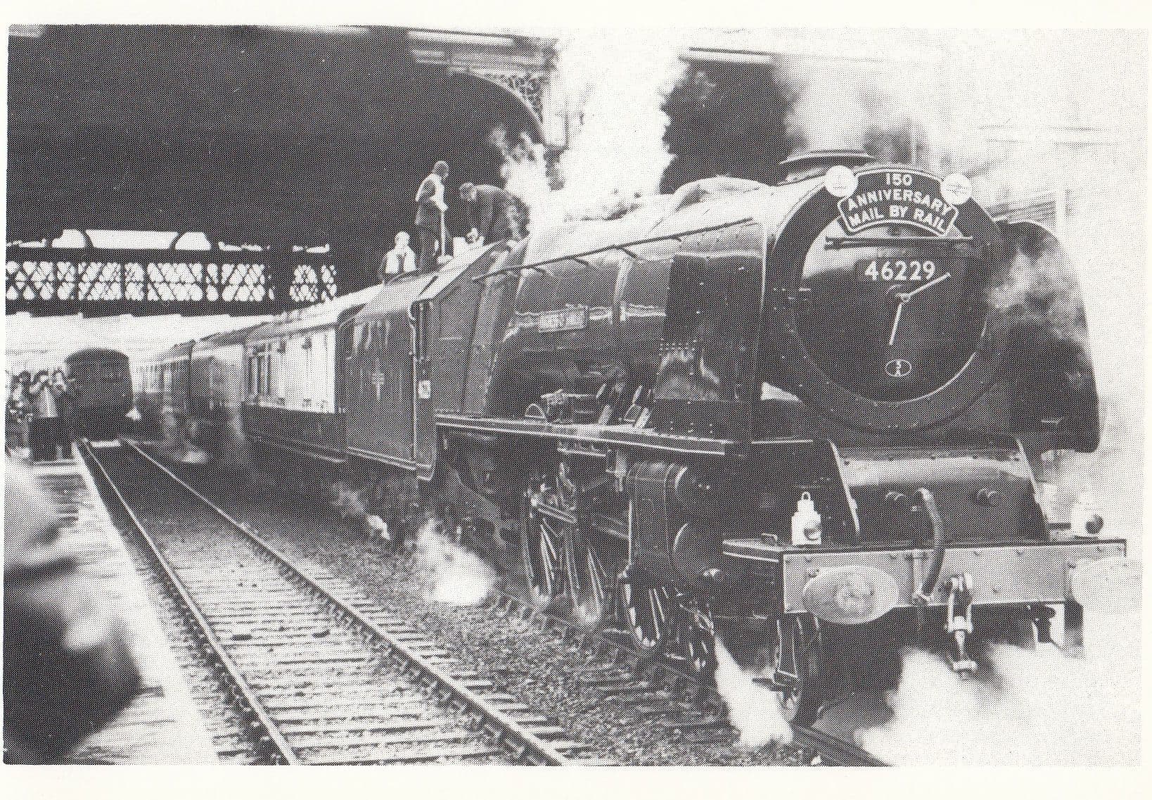 LMS Princess Coronation 4-6-2 Duchess Of Hamilton Manchester Train Postcard