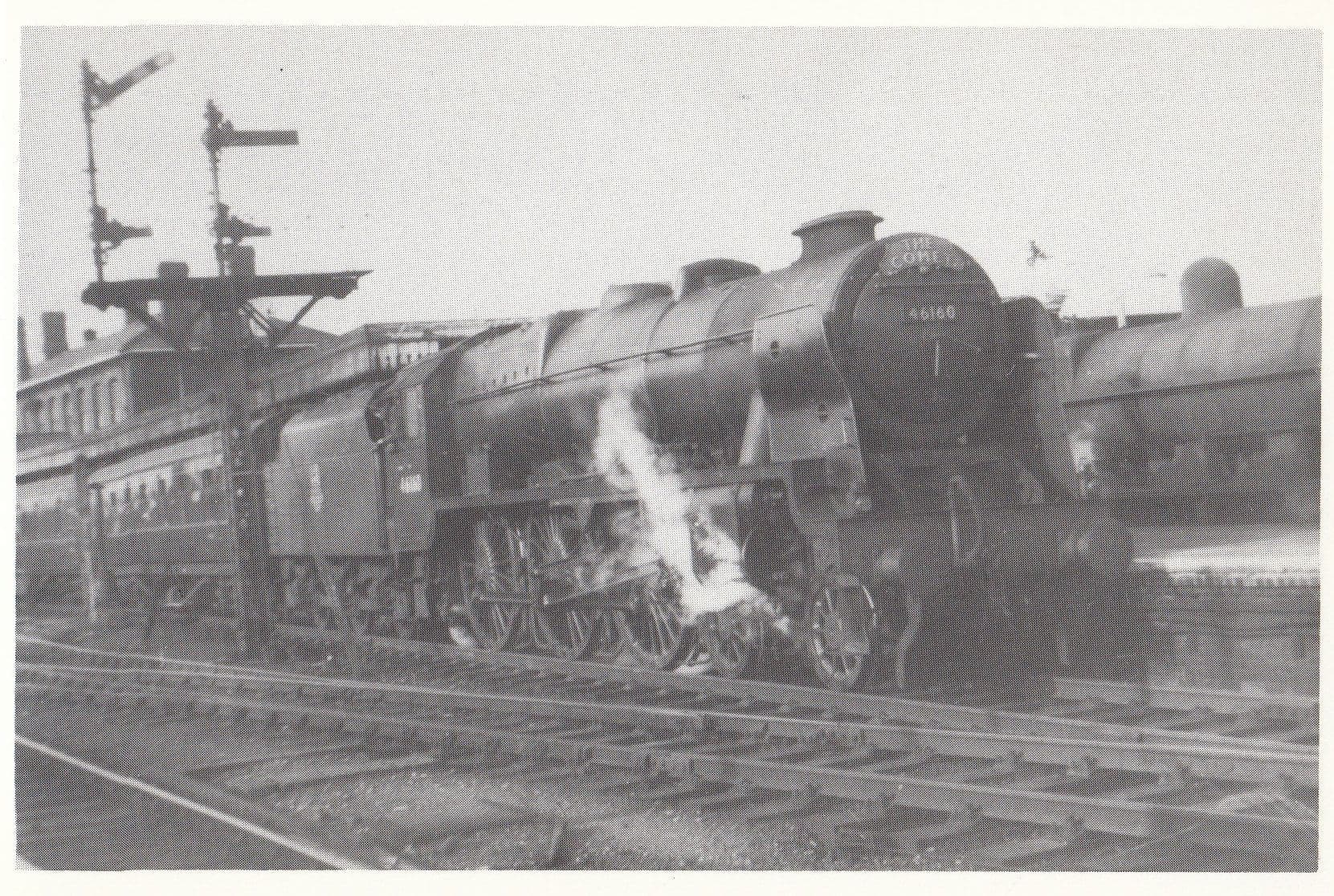 LMS Royal Scot 46160 at Stockport Station in 1960 Train Railway Postcard