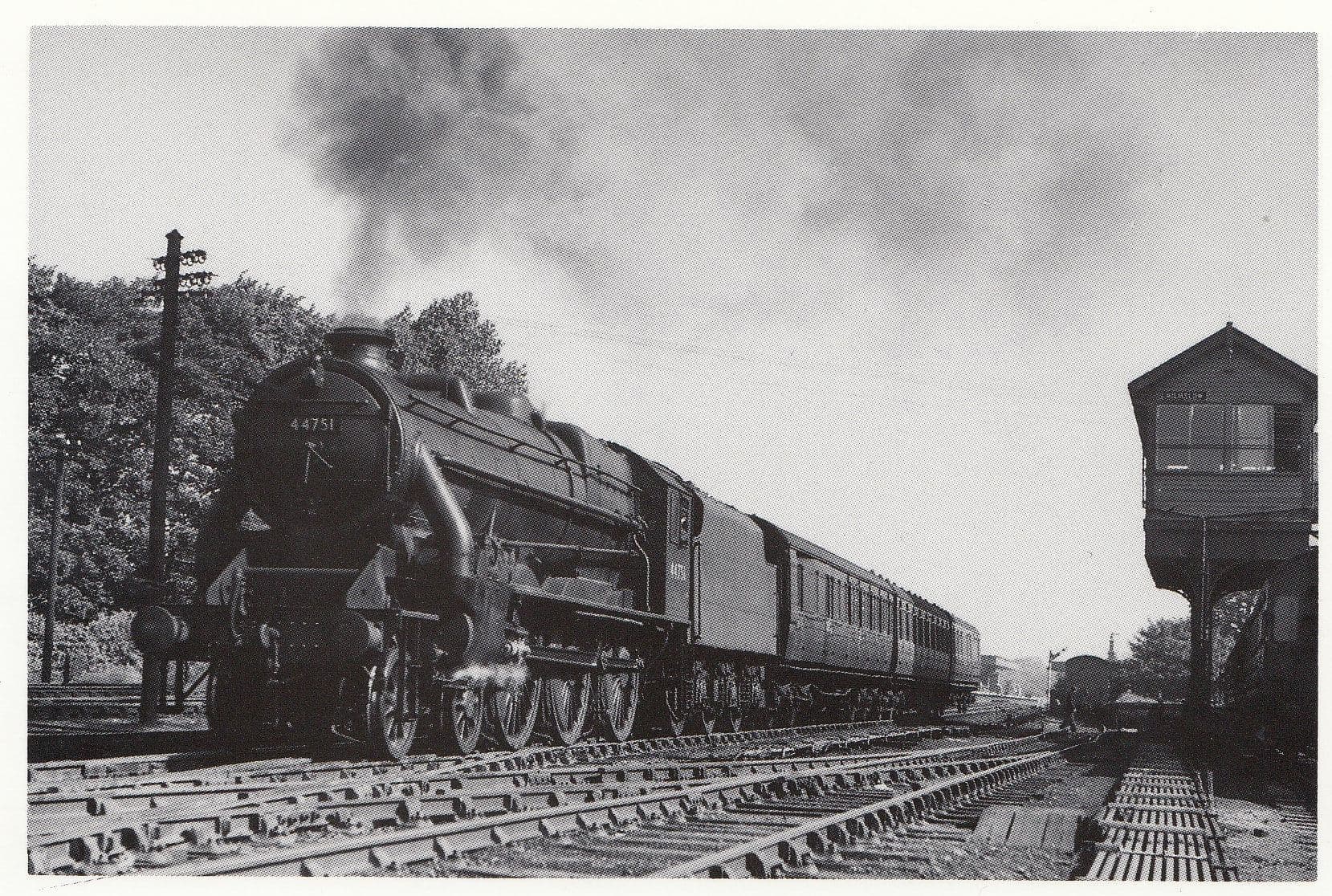 LMS Royal Scot Class 4-6-0 Number 46152 Styal Wilmslow Station in 1951 Postcard