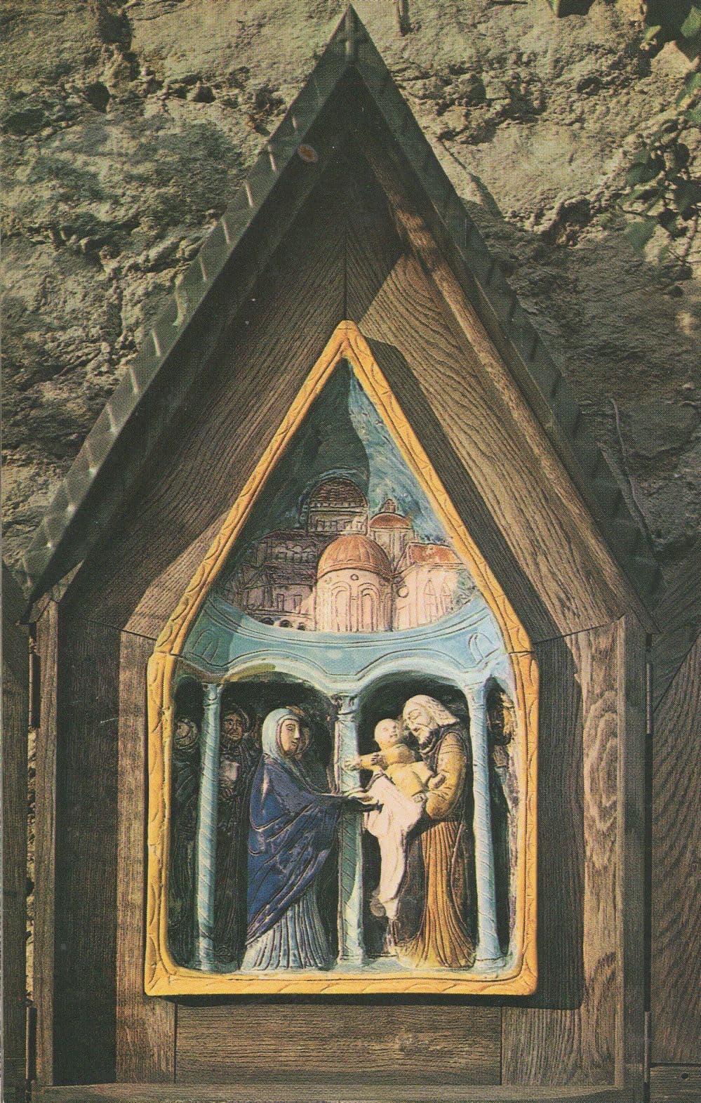 4th Mystery Jesus In Temple Friars Aylesford Kent Nativity Postcard