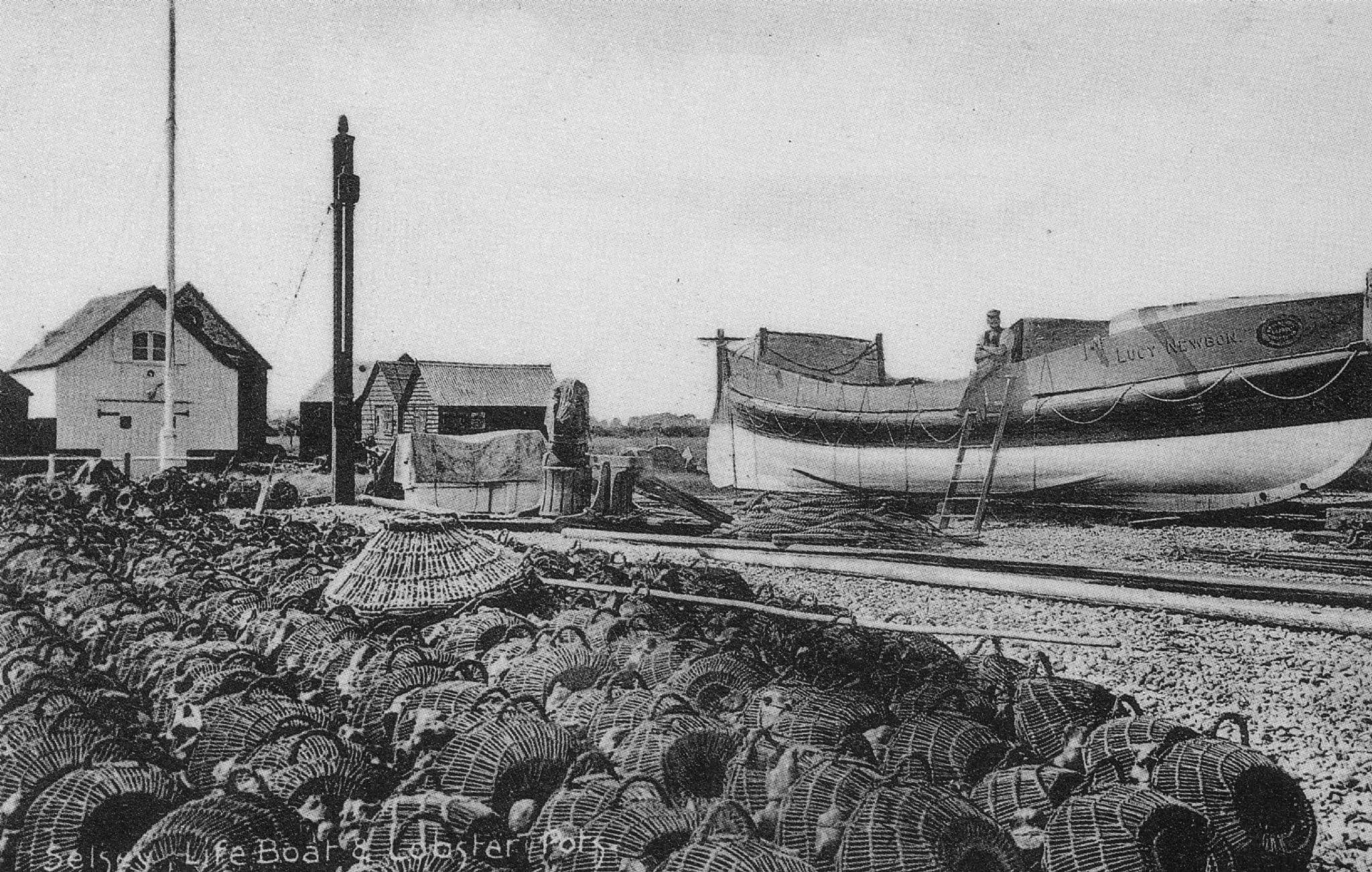 Lucy Newbon Lifeboat Selsey John & Skynner Boat Sussex Postcard