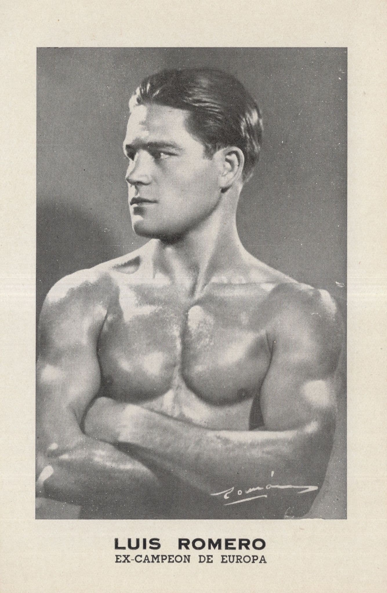 Luis Romero 1950s Spanish Boxing Champion Management Old Photo