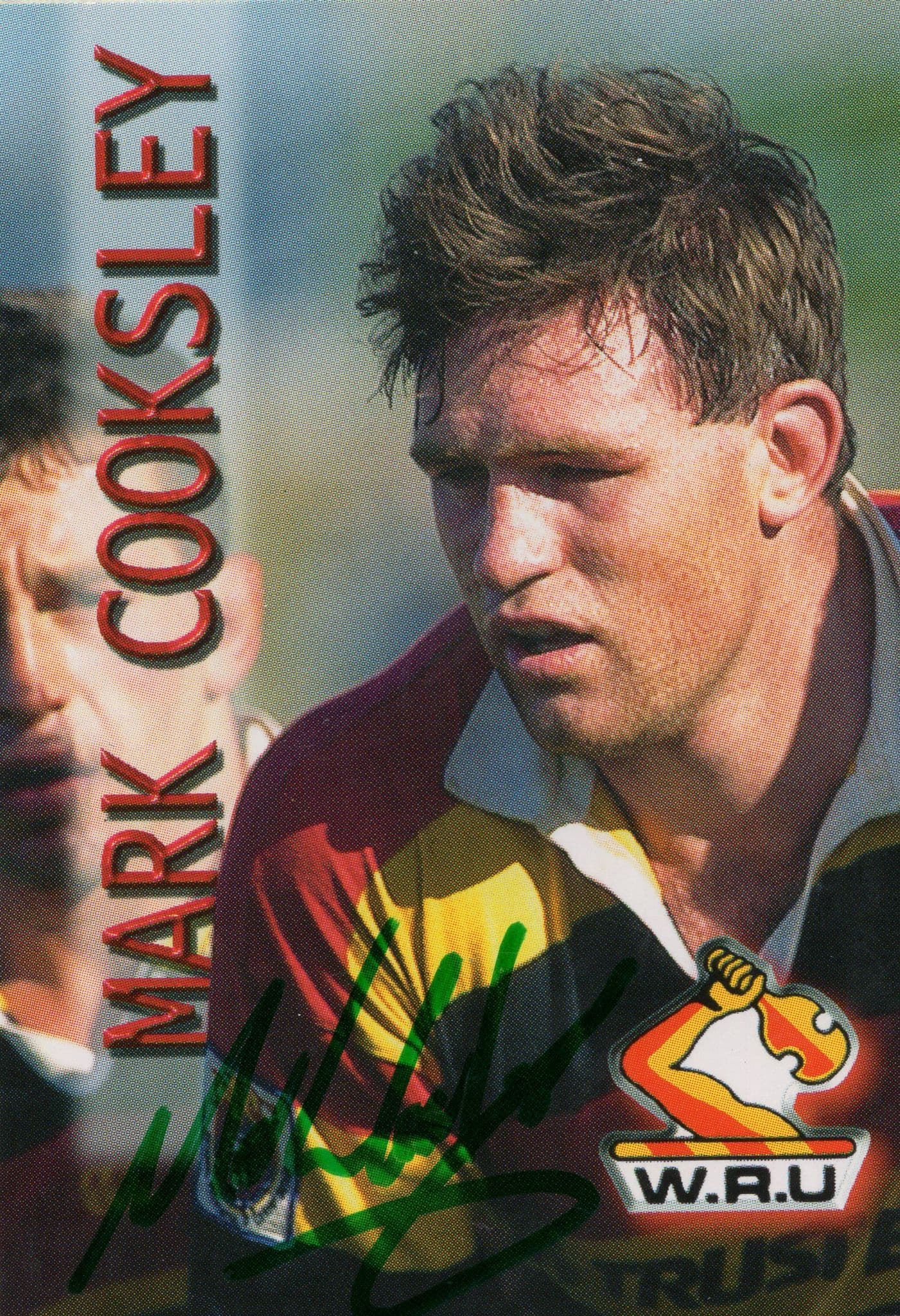 Mark Cooksley Auckland Rugby New Zealand Hand Signed Card Photo