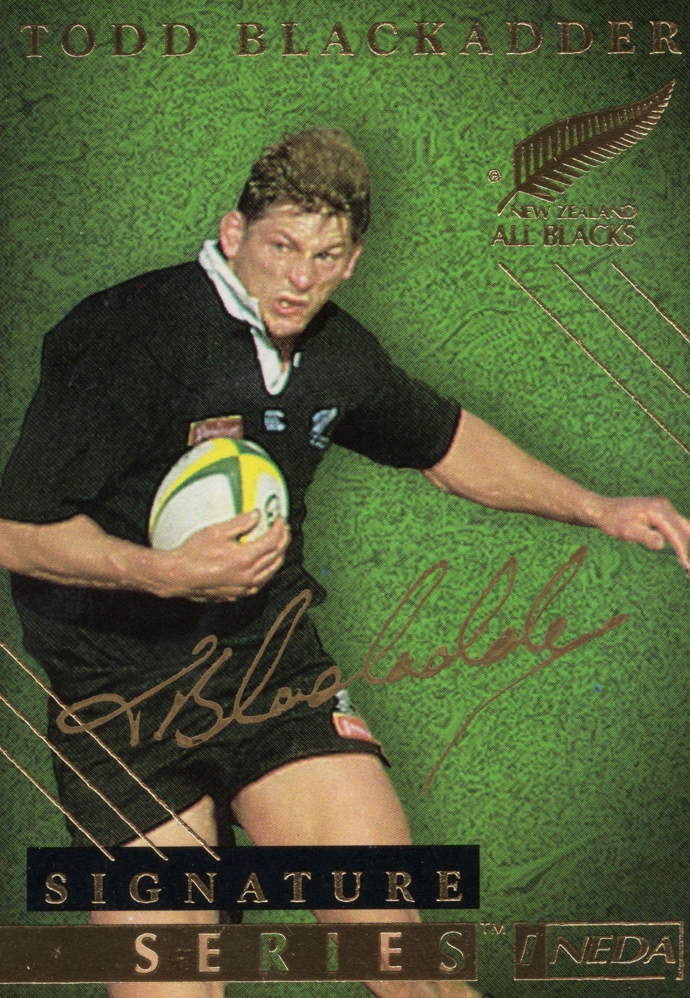 Mark Cooksley New Zealand Signature Rugby Hand Signed Photo Card