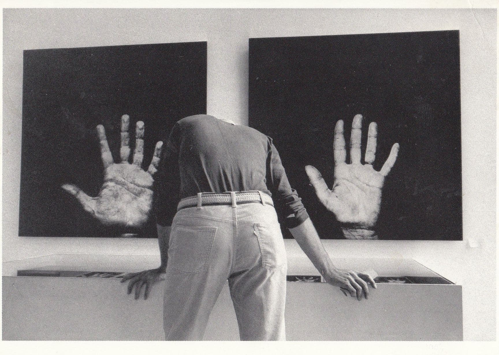Martine Frank Exposition Paris Giant Hands At Window Photo Postcard