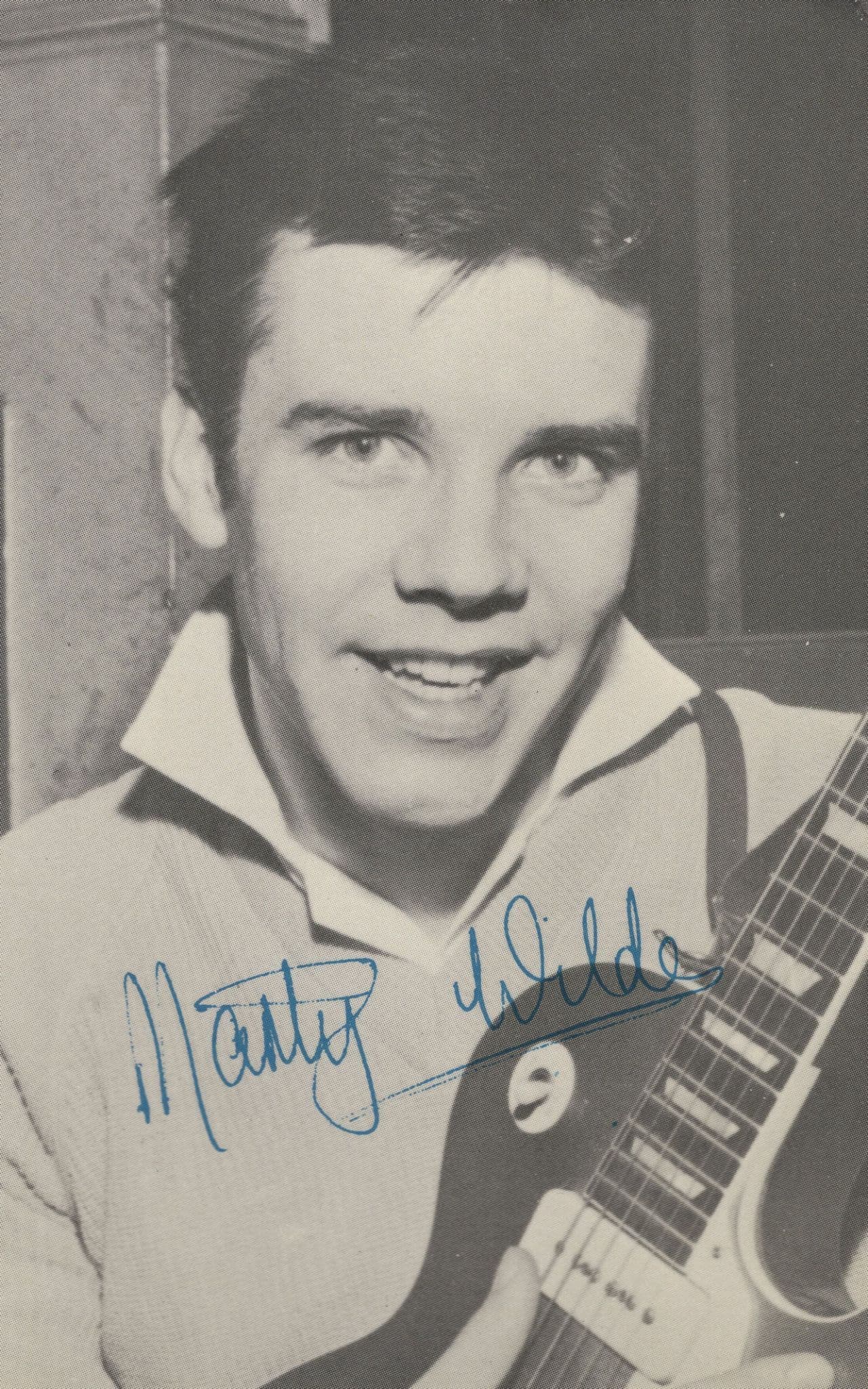 Marty Wilde Celebrity Autograph Series Vintage Photo Postcard