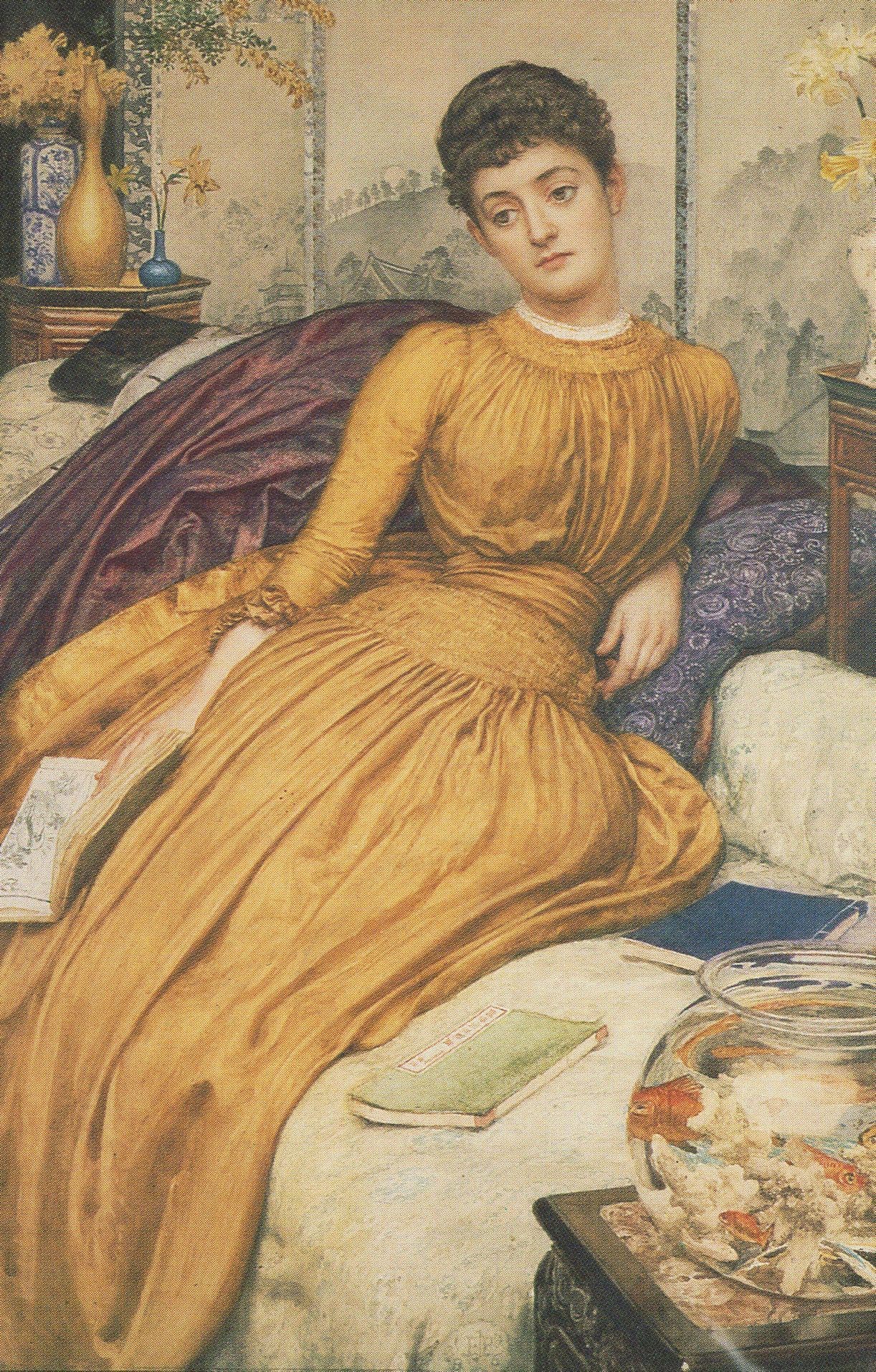 Mary Constance Wyndham Wemyss Countess Painting Postcard
