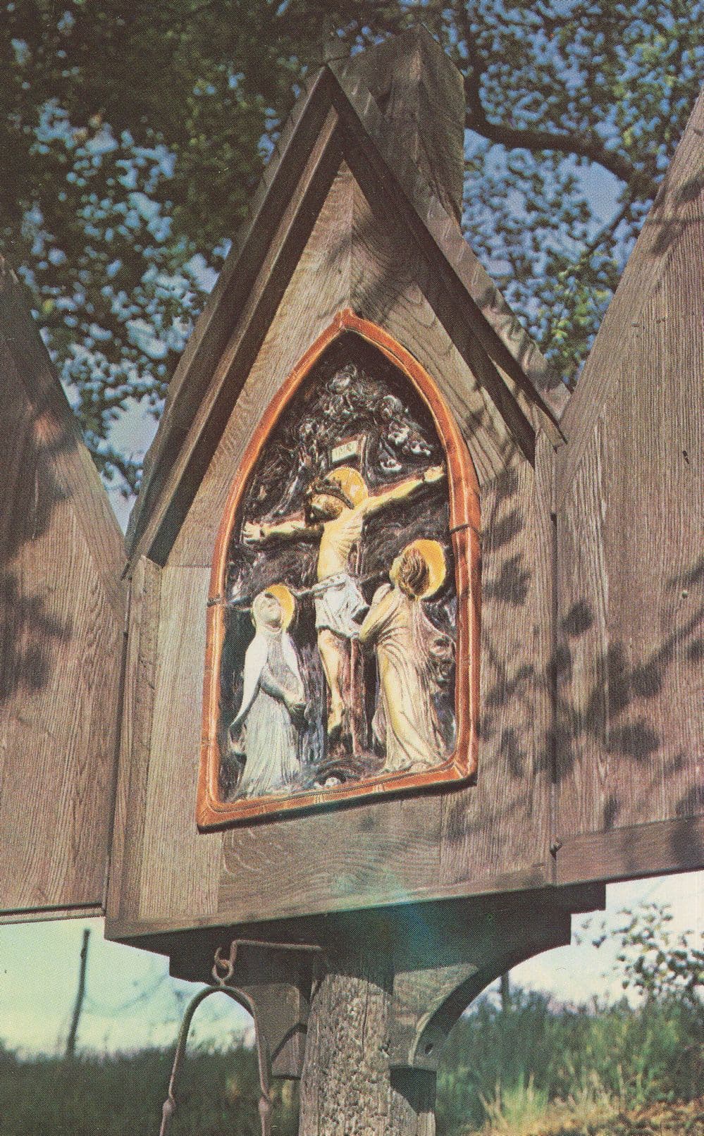 5th Sorrowful Mystery The Crucifixion Aylesford Kent Postcard