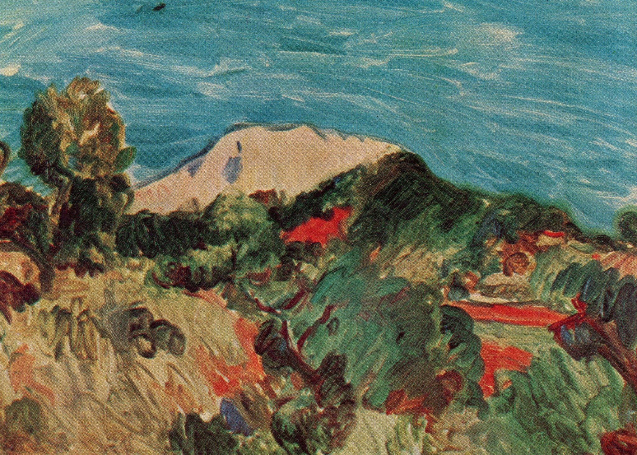 Matthew Smith Mont Sainte Victoire Medici Painting Postcard