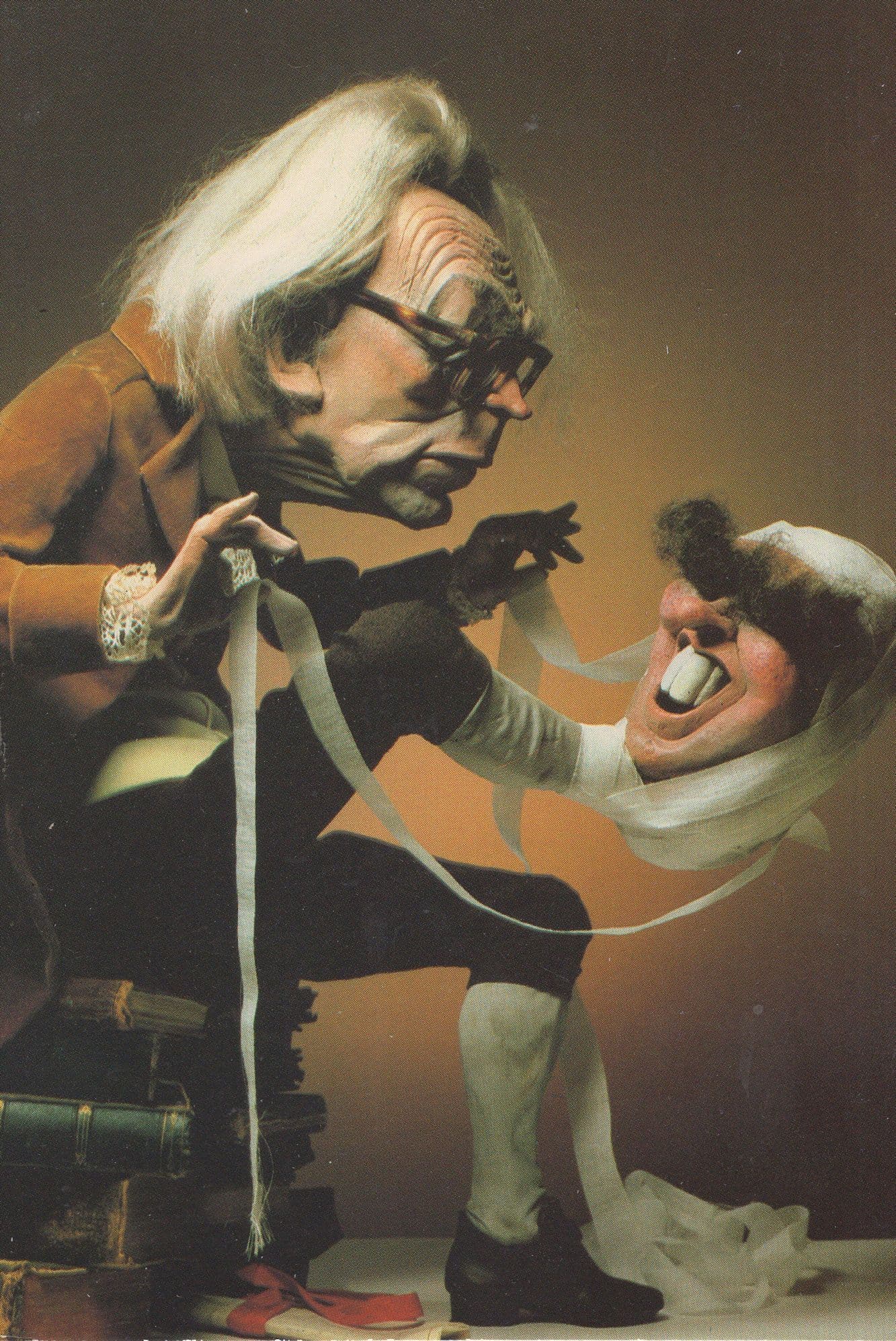 Michael Foot Labour MP Comic Spitting Image Puppet Postcard