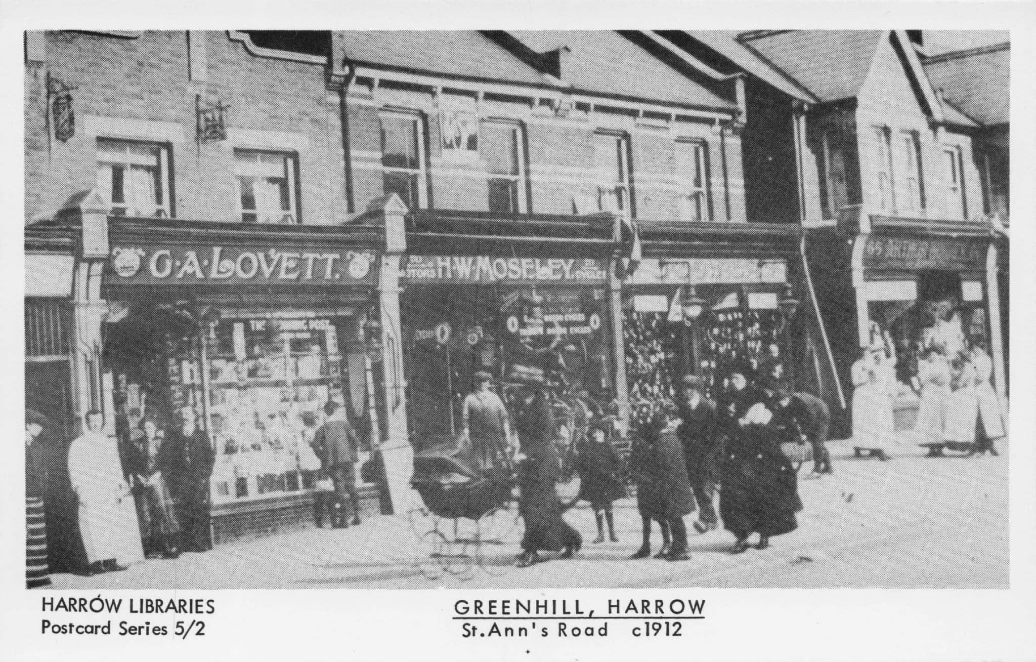 Moseley Cycle Stores Old Bicycle Shop Harrow London Postcard