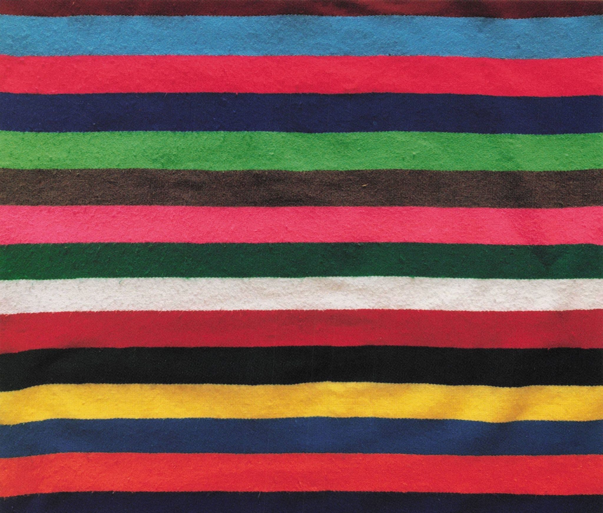Multi Colour Bed Blanket at Mercado De Artesanias Mexico Photo Art Postcard