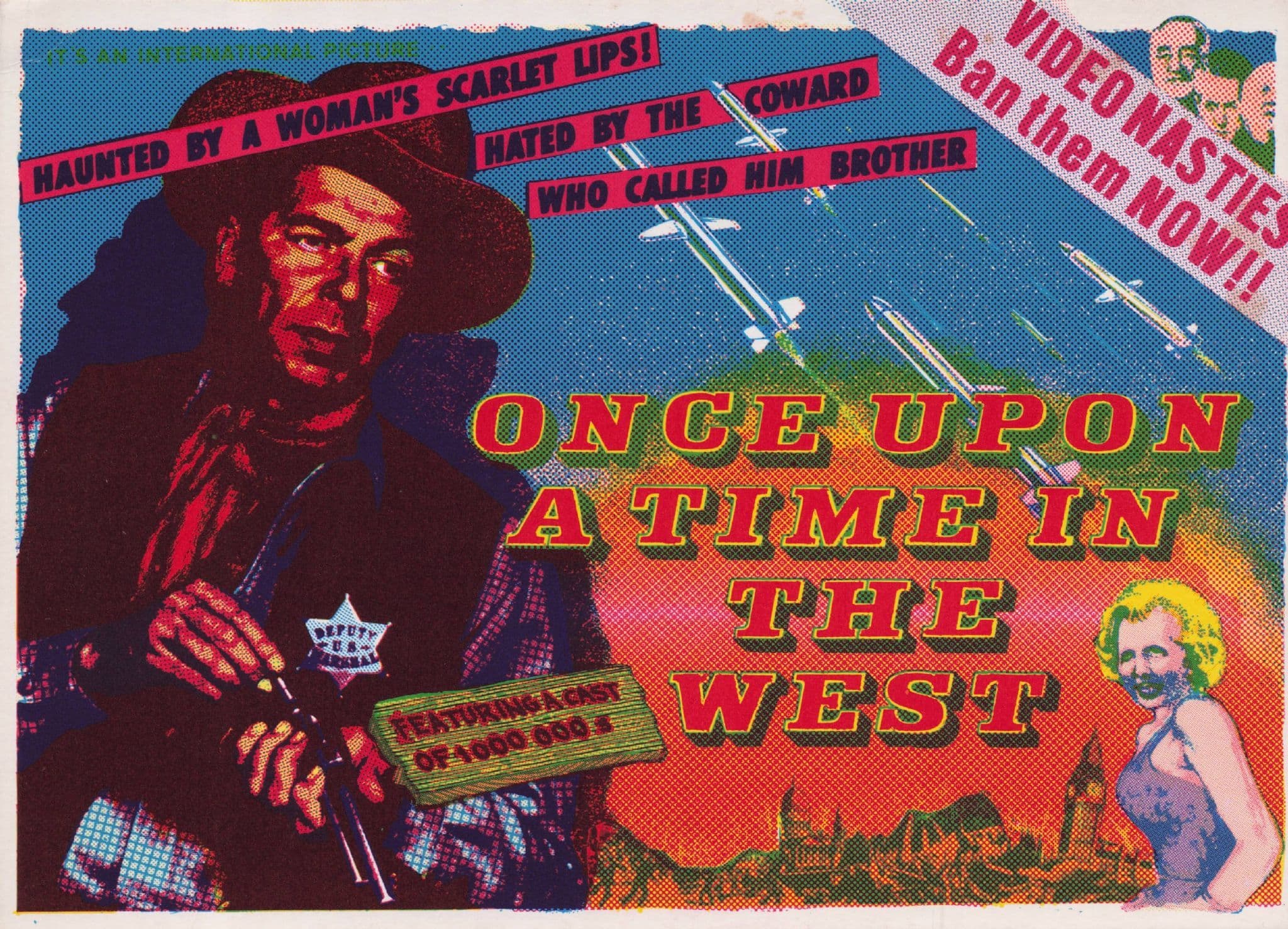 Once Upon A Time In The West Sergio Leone Western Poster Postcard