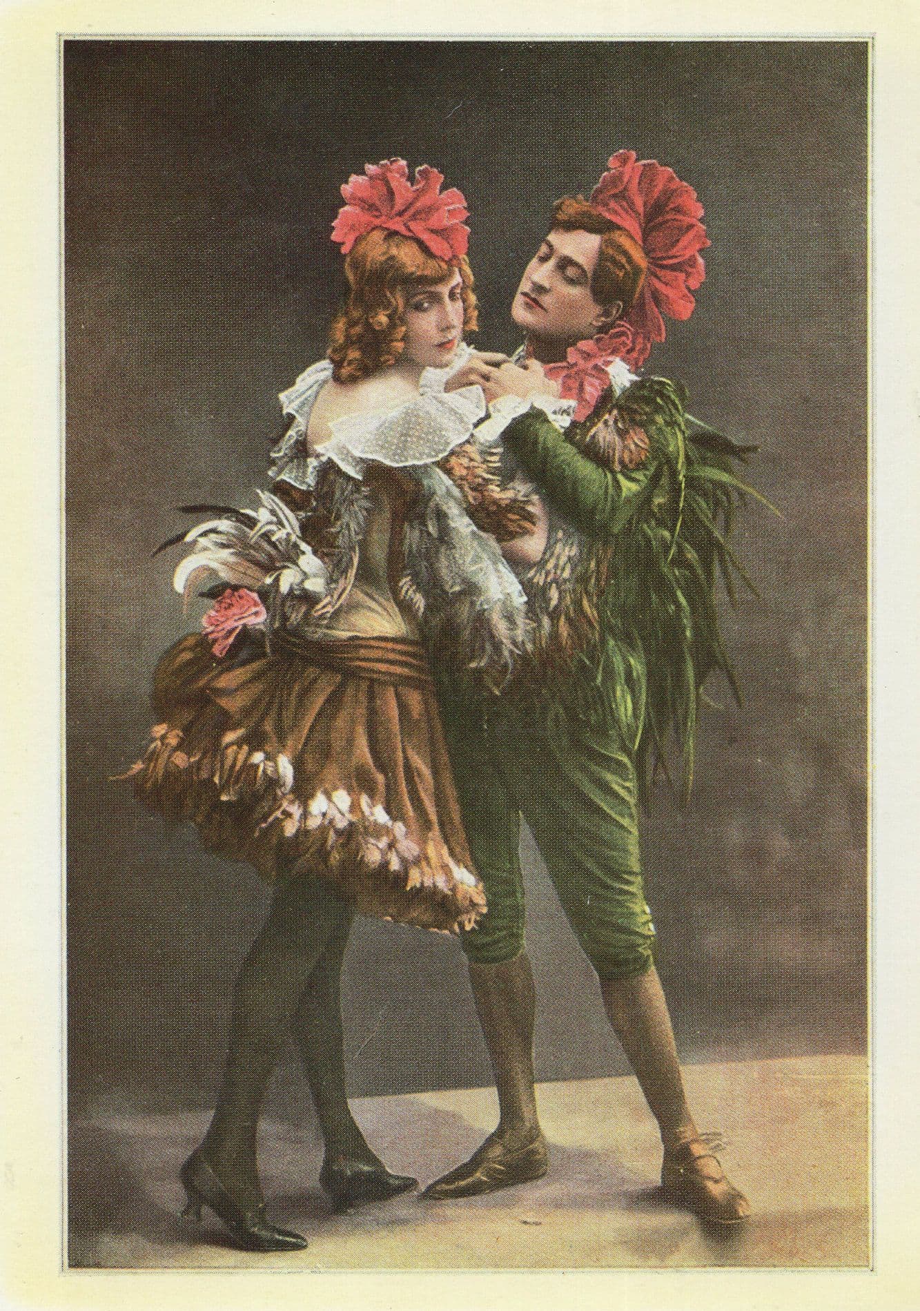 Paris Aux Varietes Revue Paul Gervault Theatre Show V&A Postcard