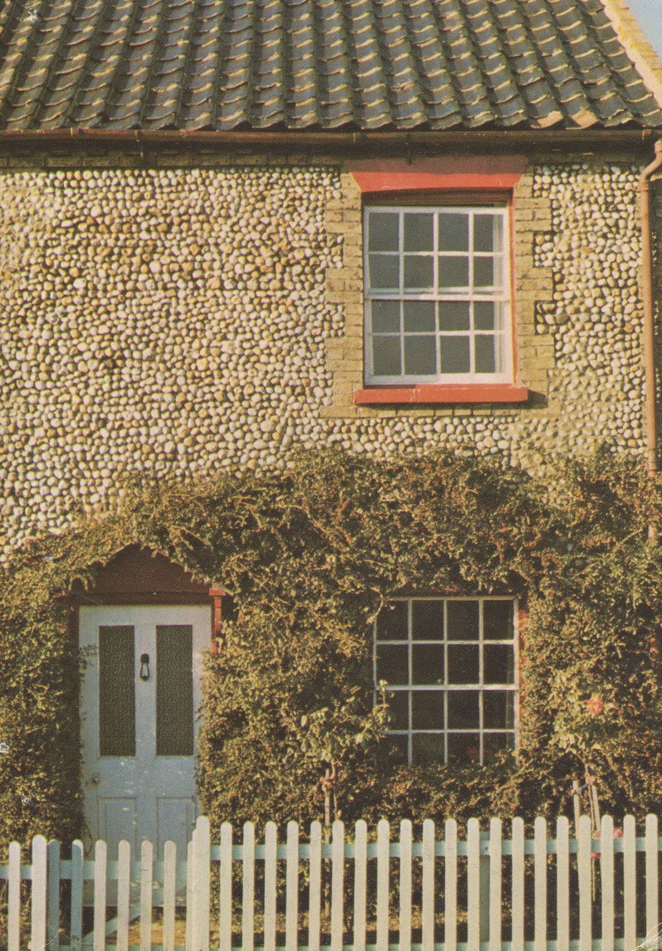 Pebble Cottage Norfolk Postcard