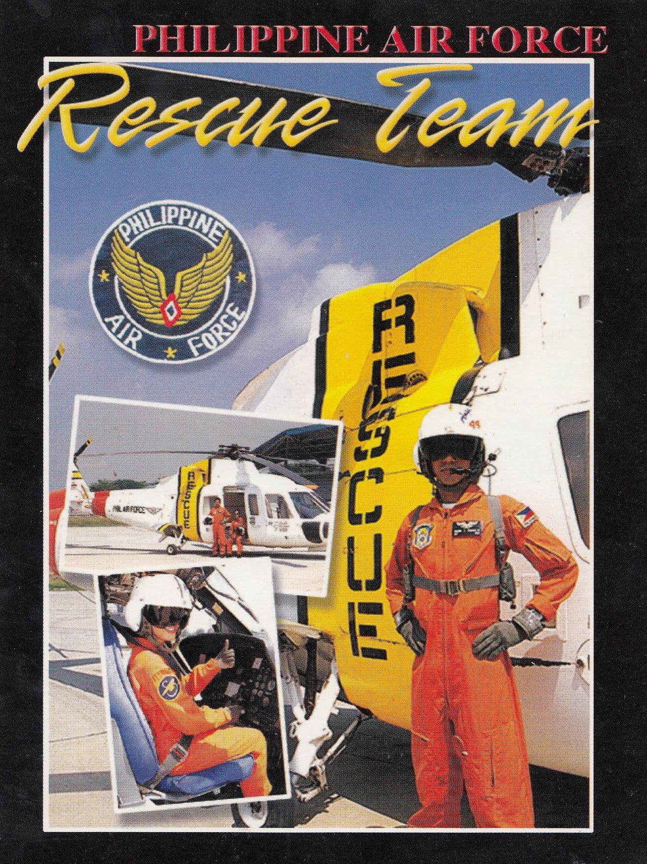 Philippine Air Force Search & Rescue Group Medical Military Plane Postcard