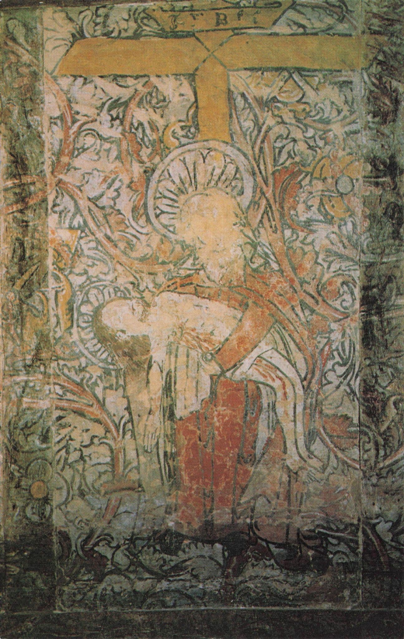 Piccotts End Medieval Murals Pieta Painting Wall Postcard