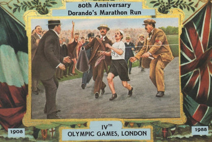 80th Anniversary of Dorando Pietri London Marathon Olympics FDC Postcard