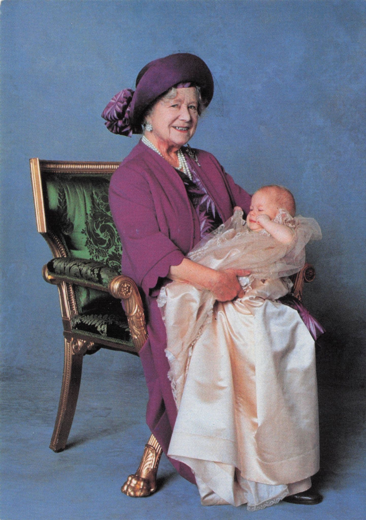 Prince Henry Christening With Queen Elizabeth Mother Royal Postcard