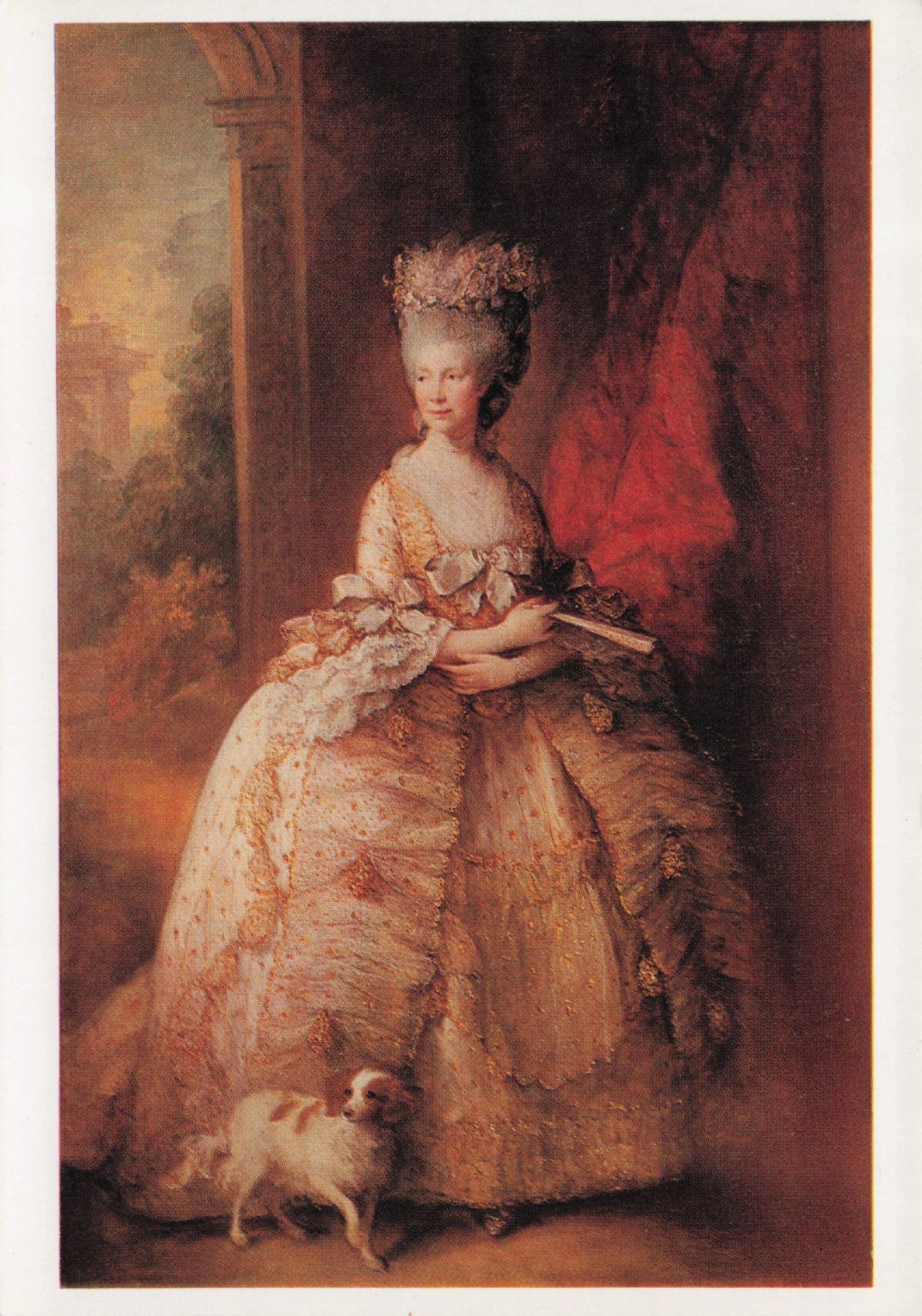 Queen Charlotte Painting Thomas Gainsborough Royal Collection Postcard