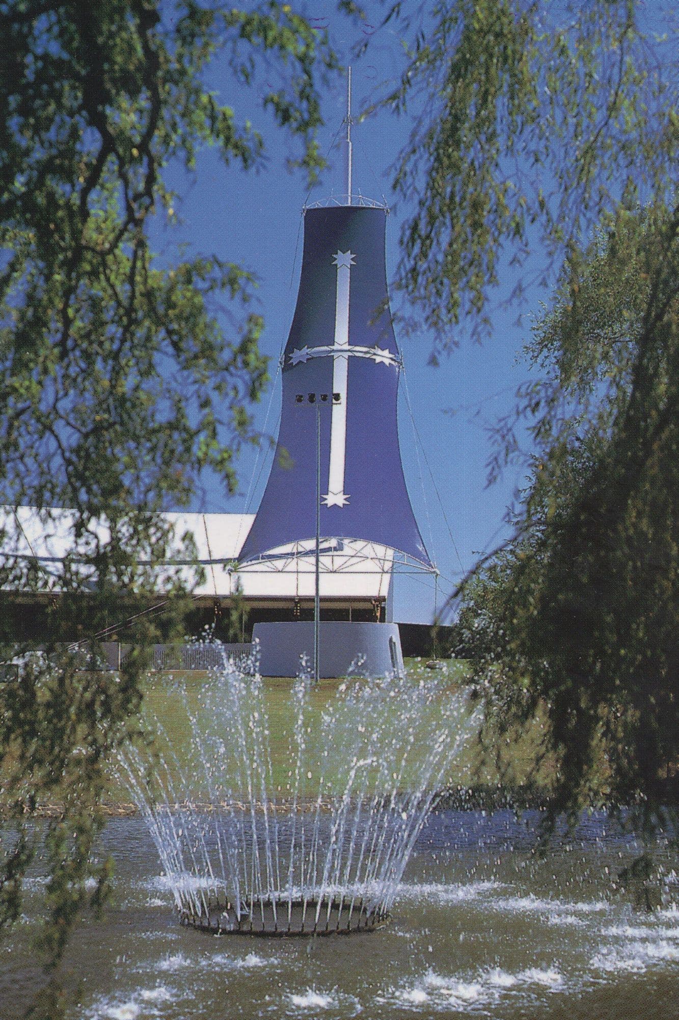 Eureka Stockade Fountain Australia Victoria Painting Postcard