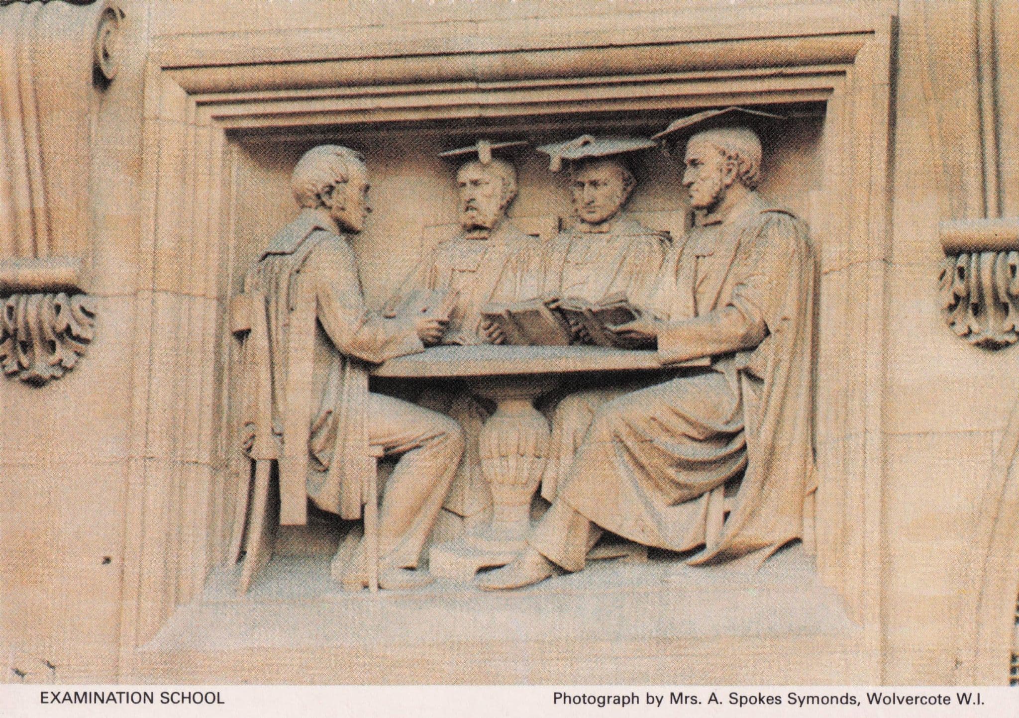 Examination School Sculpture Oxford Carving Women's Institute Postcard