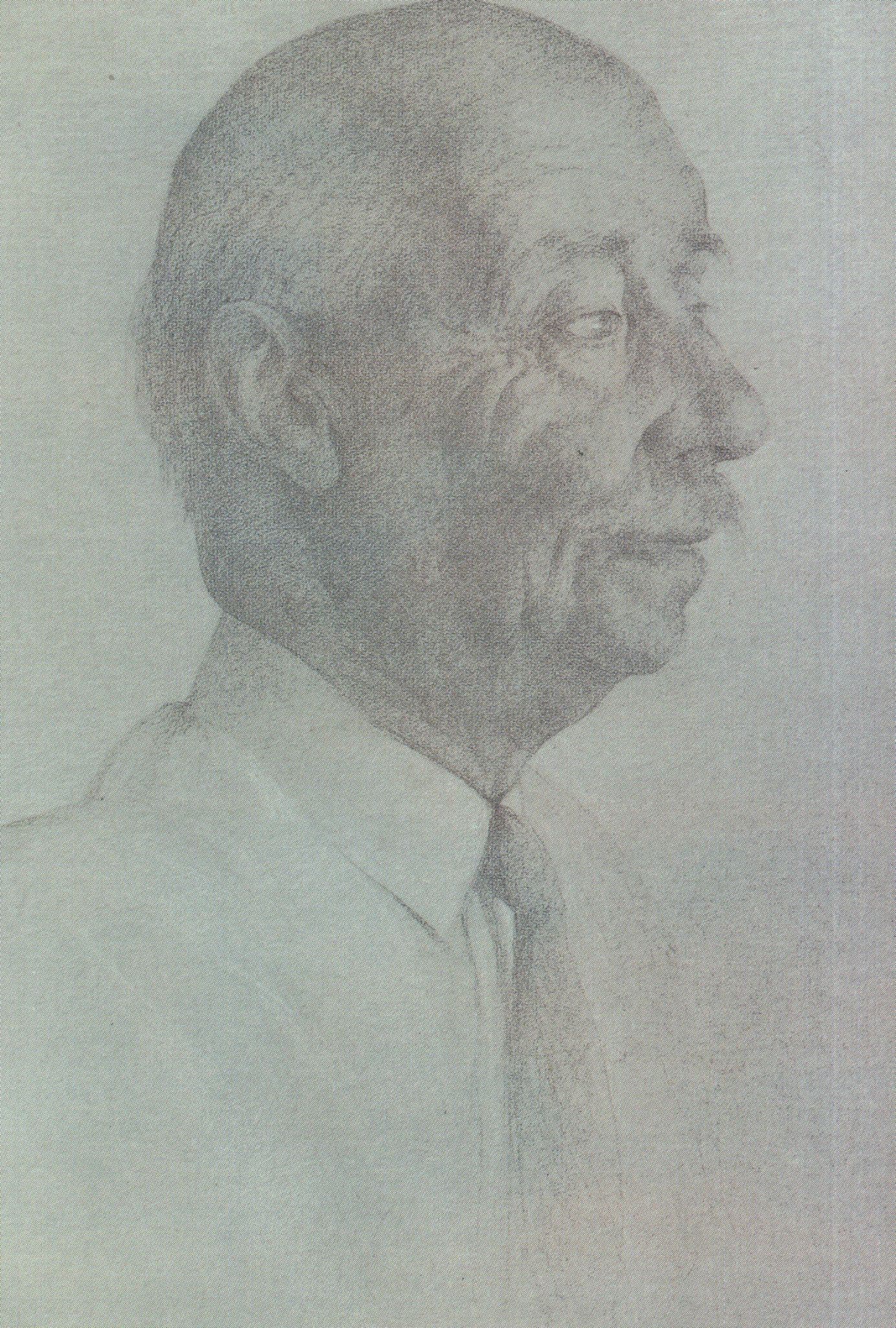 Sir Adrian Boult Classical Music Conductor Painting Postcard
