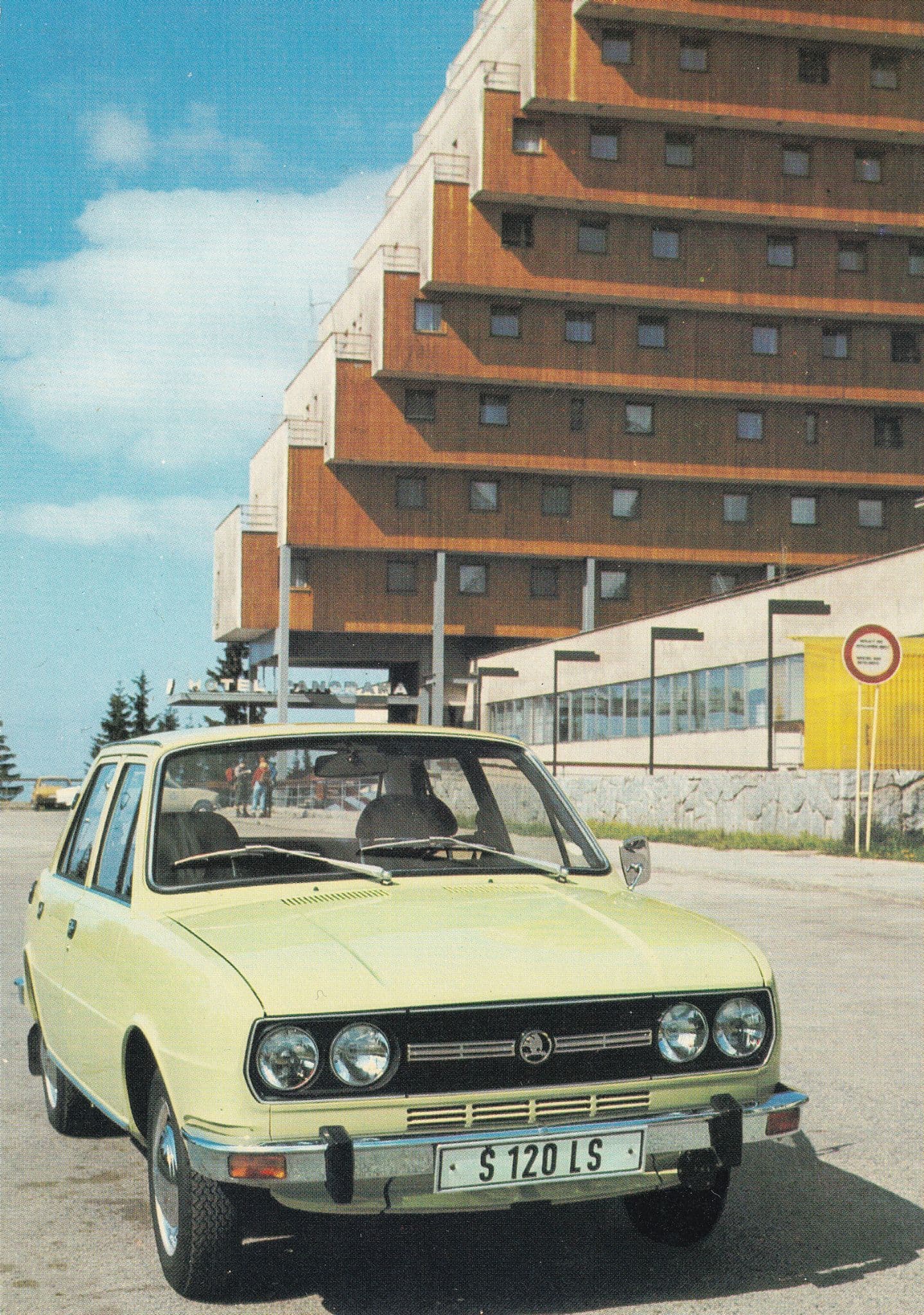 Skoda Classic Early Car Motokov Praha Czechoslovakia Postcard
