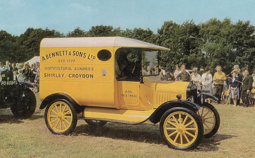 A Bennett Horticultural Supplies Van Croydon Advertising Postcard
