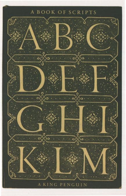 A Book Of Scripts 1960 Penguin Books Postcard