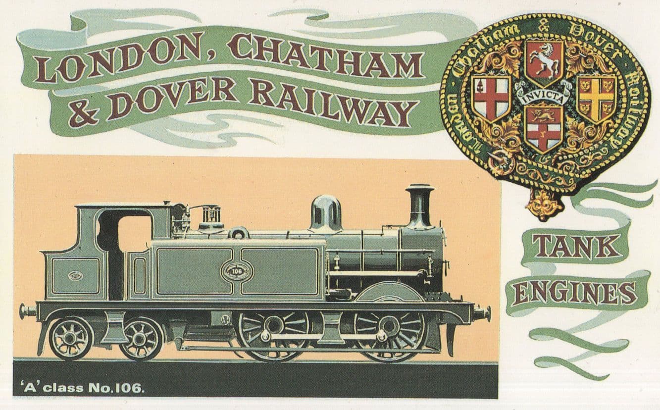 A Class 106 Engine London Chatham & Dover Railway Postcard