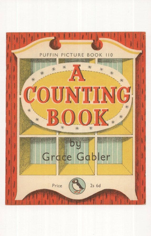 A Counting Book Grave Gabler 1957 Puffin Book Postcard