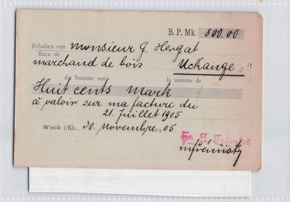 A Fremiot Wisch German Empire Cash On Delivery Old Postcard