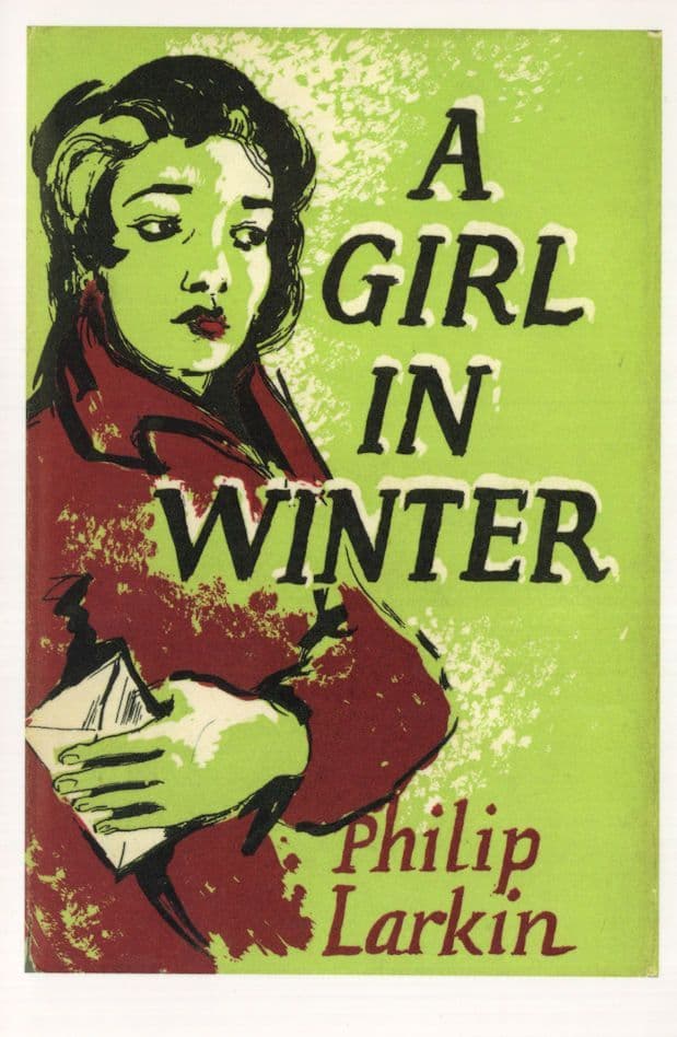 A Girl In Winter Philip Larkin 1947 Book Postcard