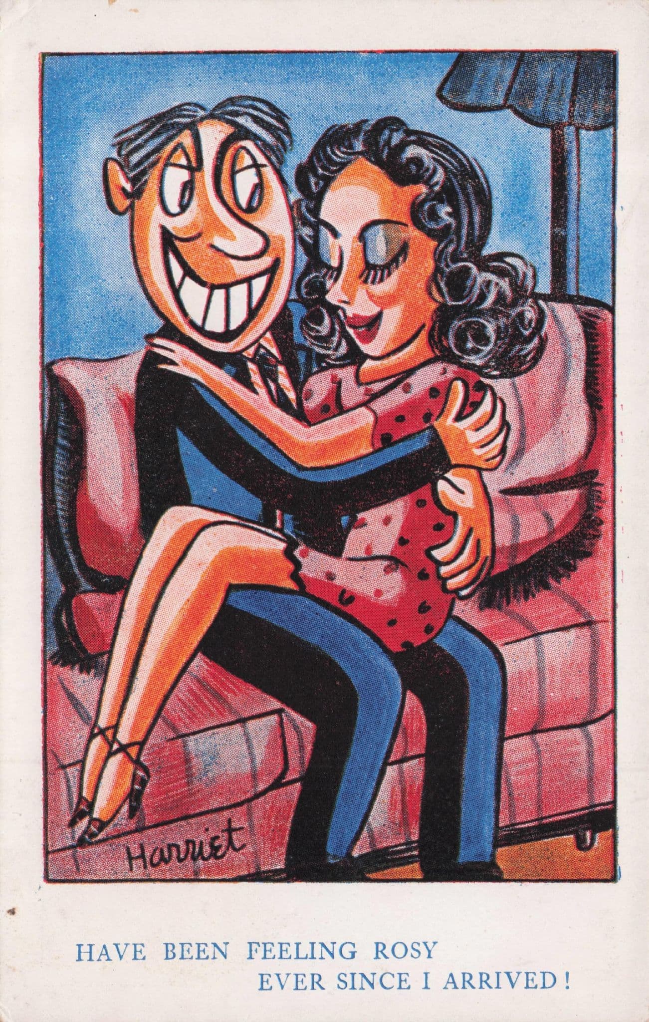 A Girl Named Rosy Rosie Man Is Feeling Too Old Comic Postcard