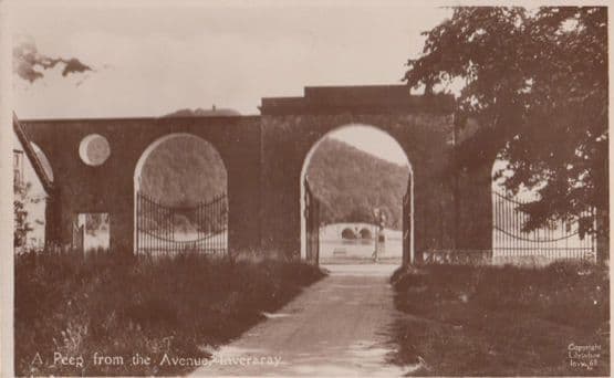 A Peep From The Avenue Anveraray Scottish 2x Real Photo Postcard Set