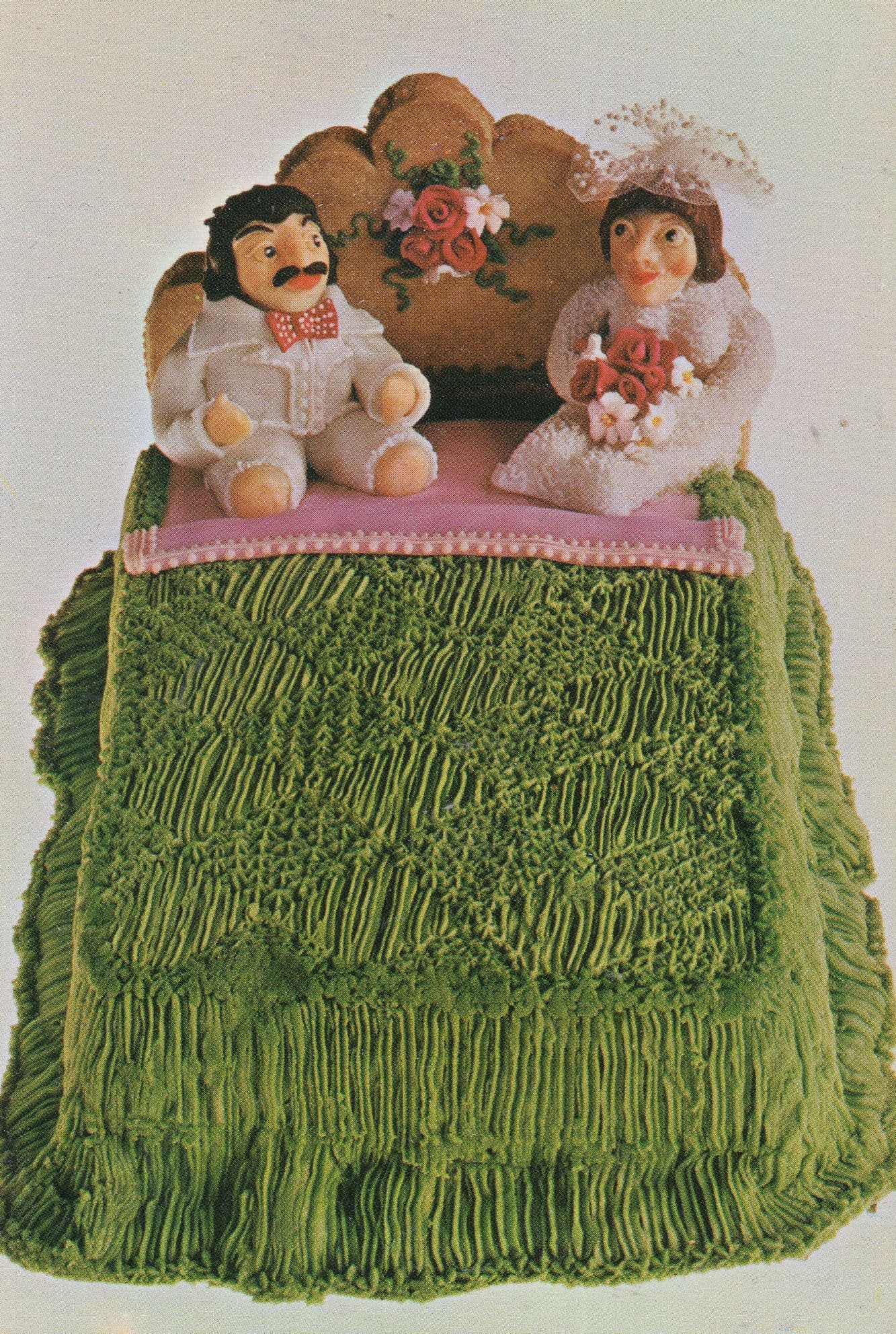 Australian Toy Dolls On Bed Crafts 1970s Book Postcard