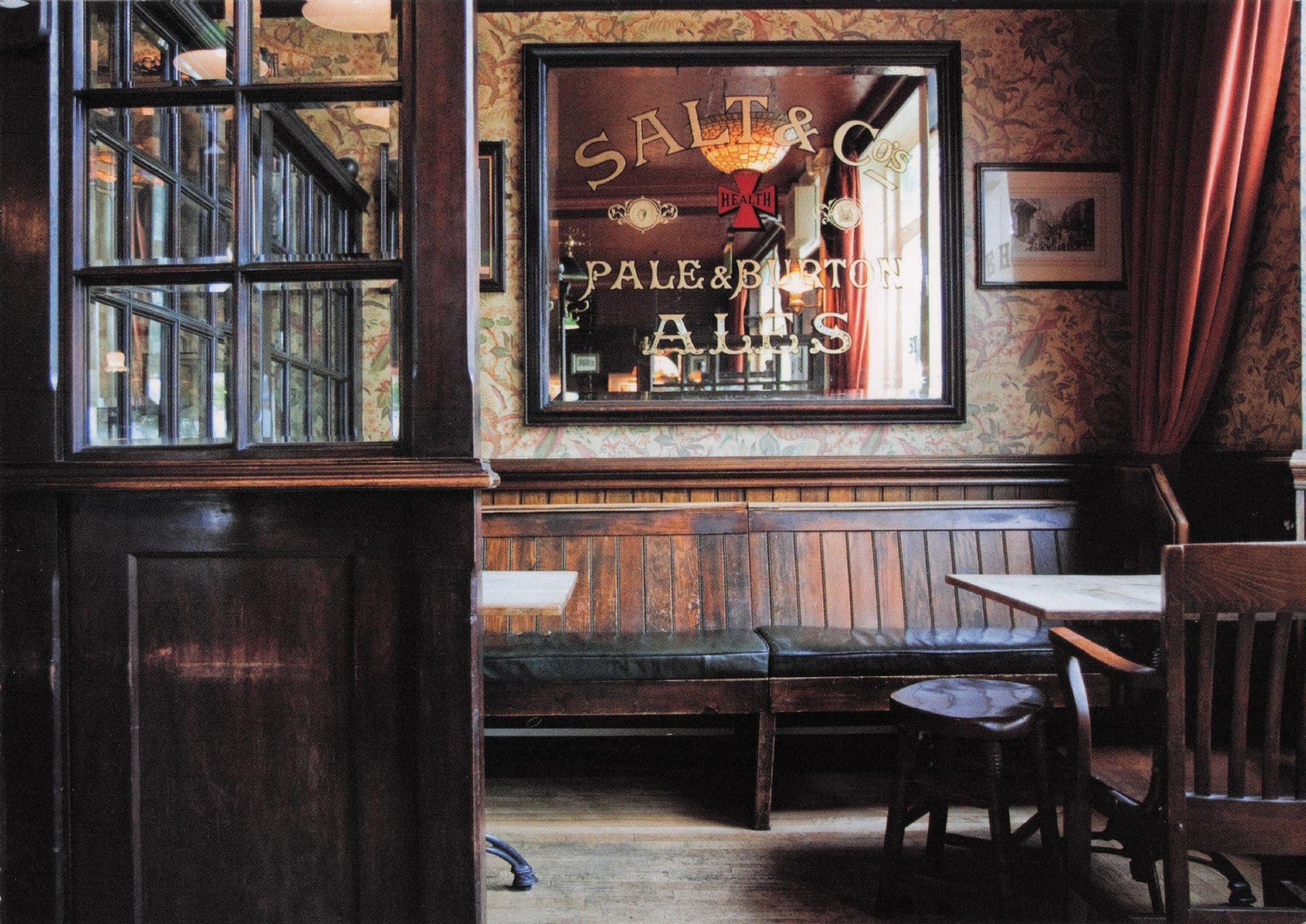 Angelsea Arms Pub Kensington London Saloon Bar Postcard
