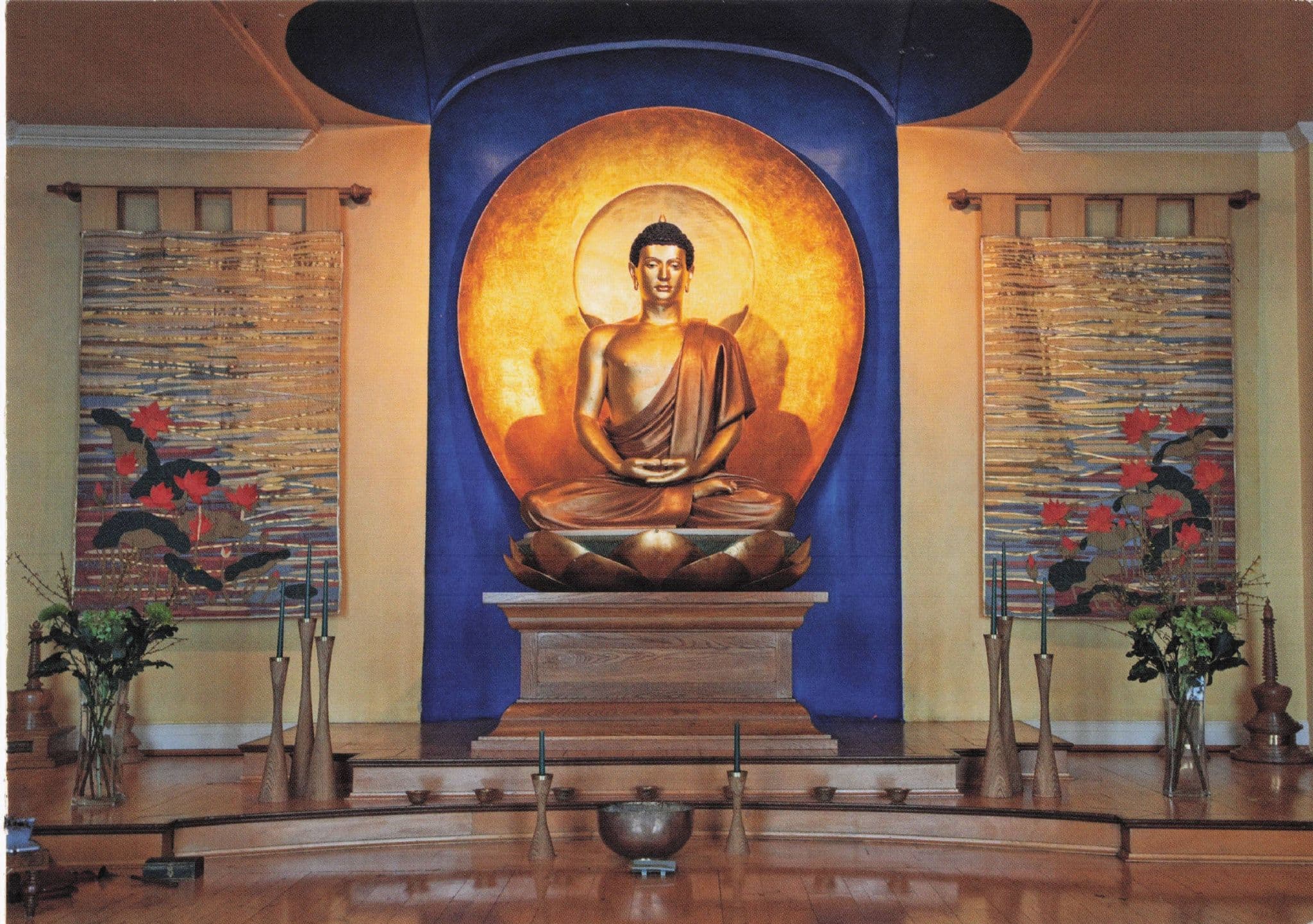 Buddha Statue Buddhist Centre Roman Road Bethnal Green London Postcard