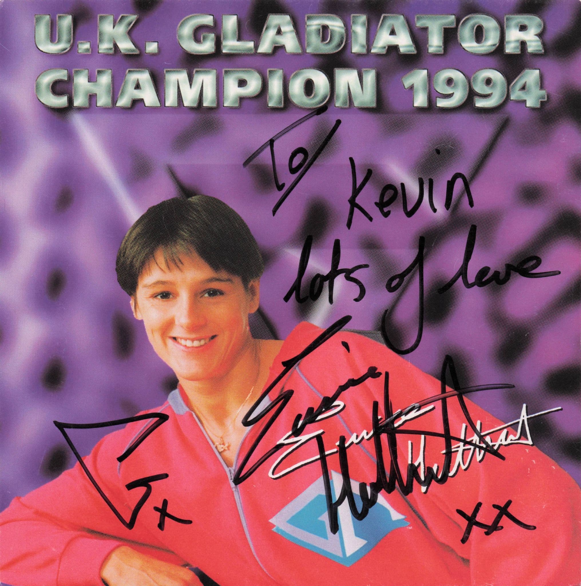 Blaze Eunice Huthart Gladiators TV Show 1994 Champion Hand Signed Photo
